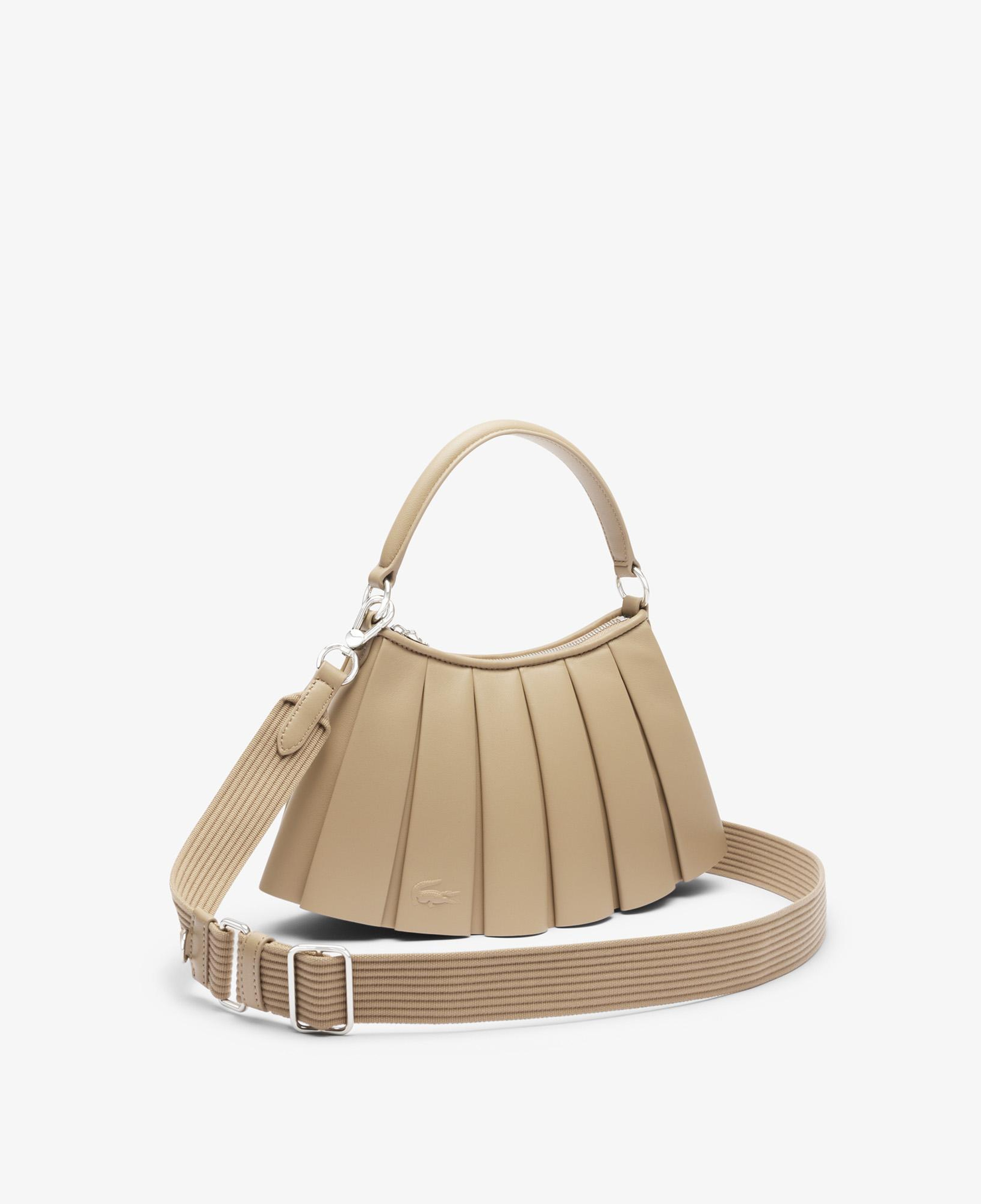 Lacoste Small Lenglen Kadın Deri Bej Omuz Çantası