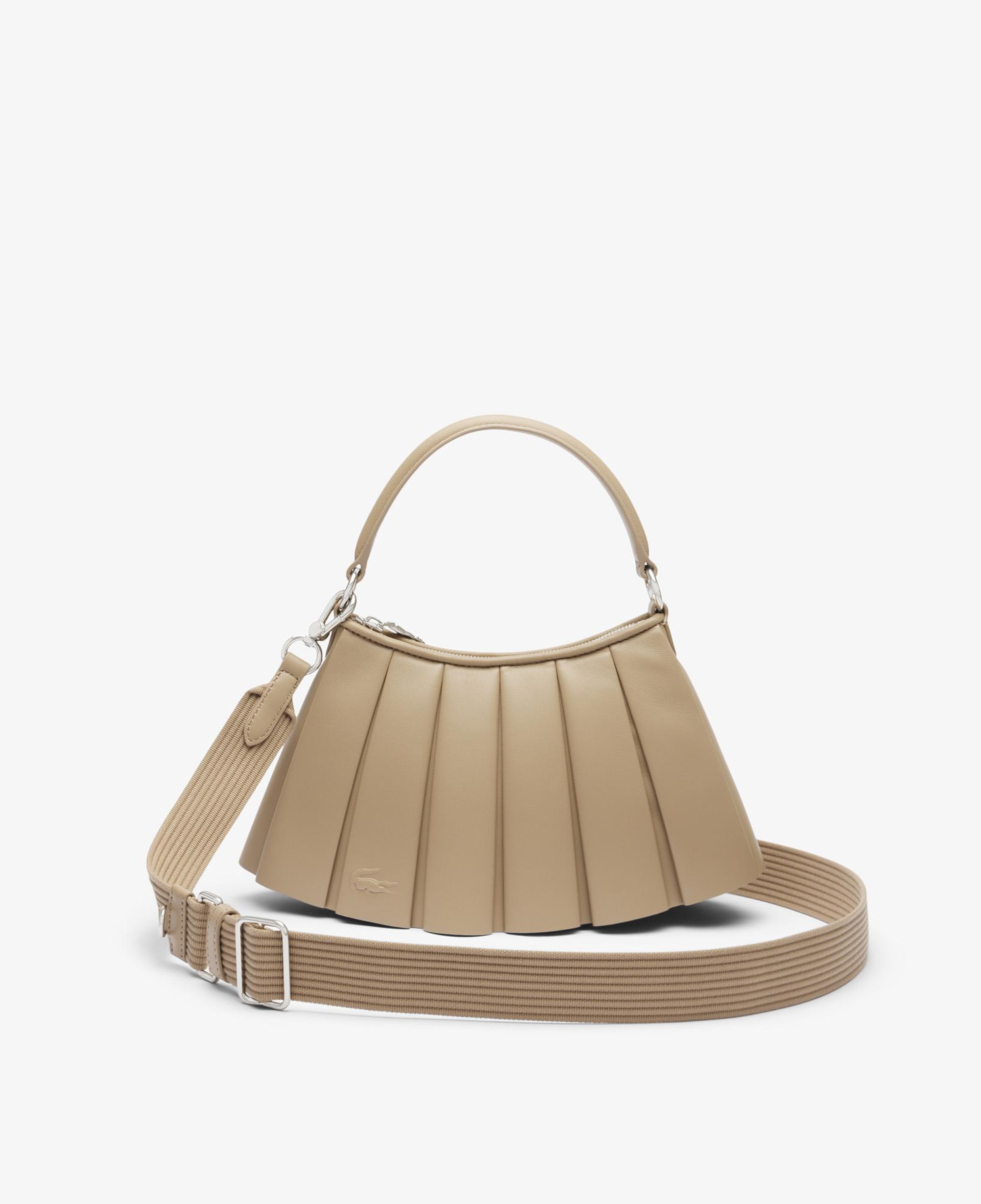 Lacoste Small Lenglen Kadın Deri Bej Omuz Çantası