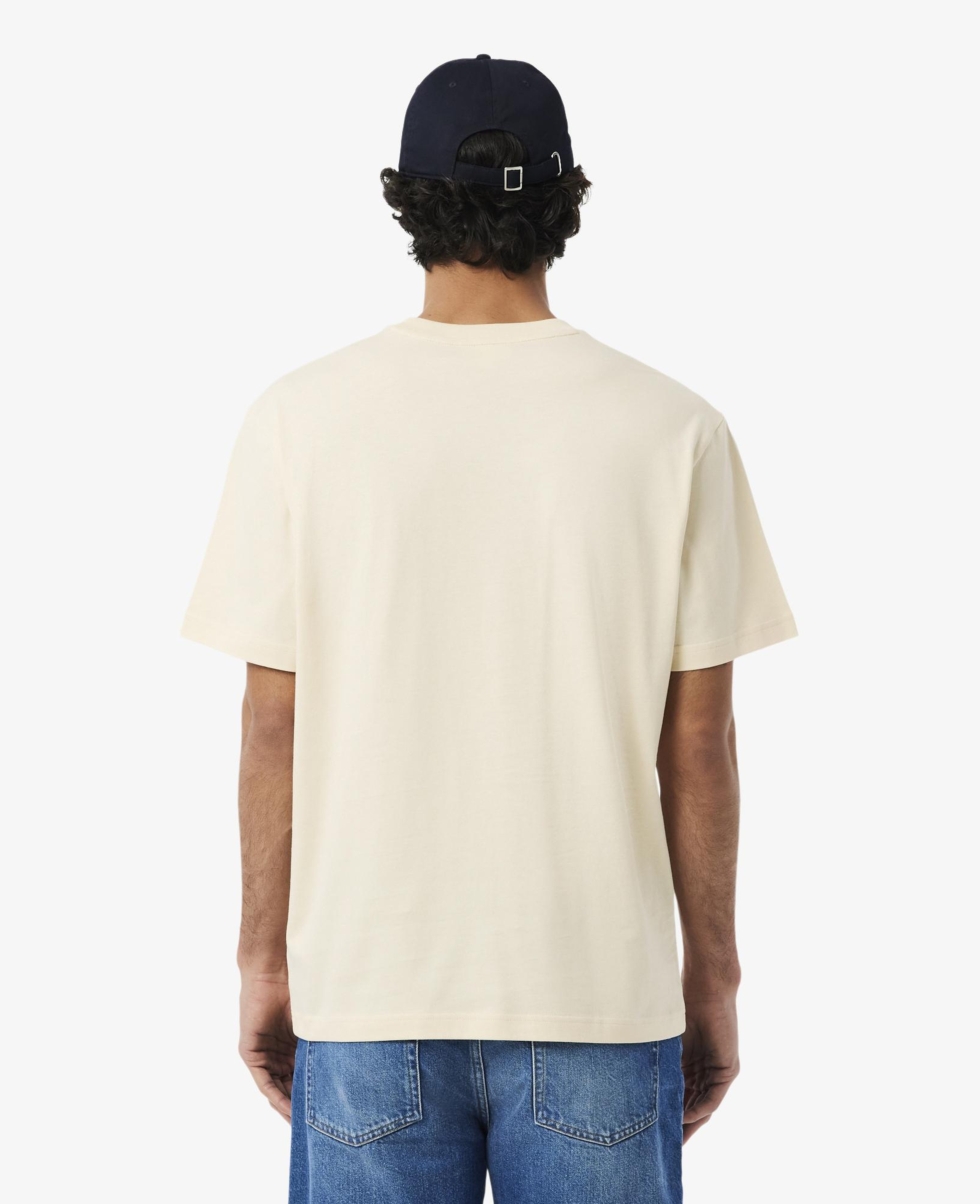 Lacoste Erkek Classic Fit Bisiklet Yaka Bej T-Shirt