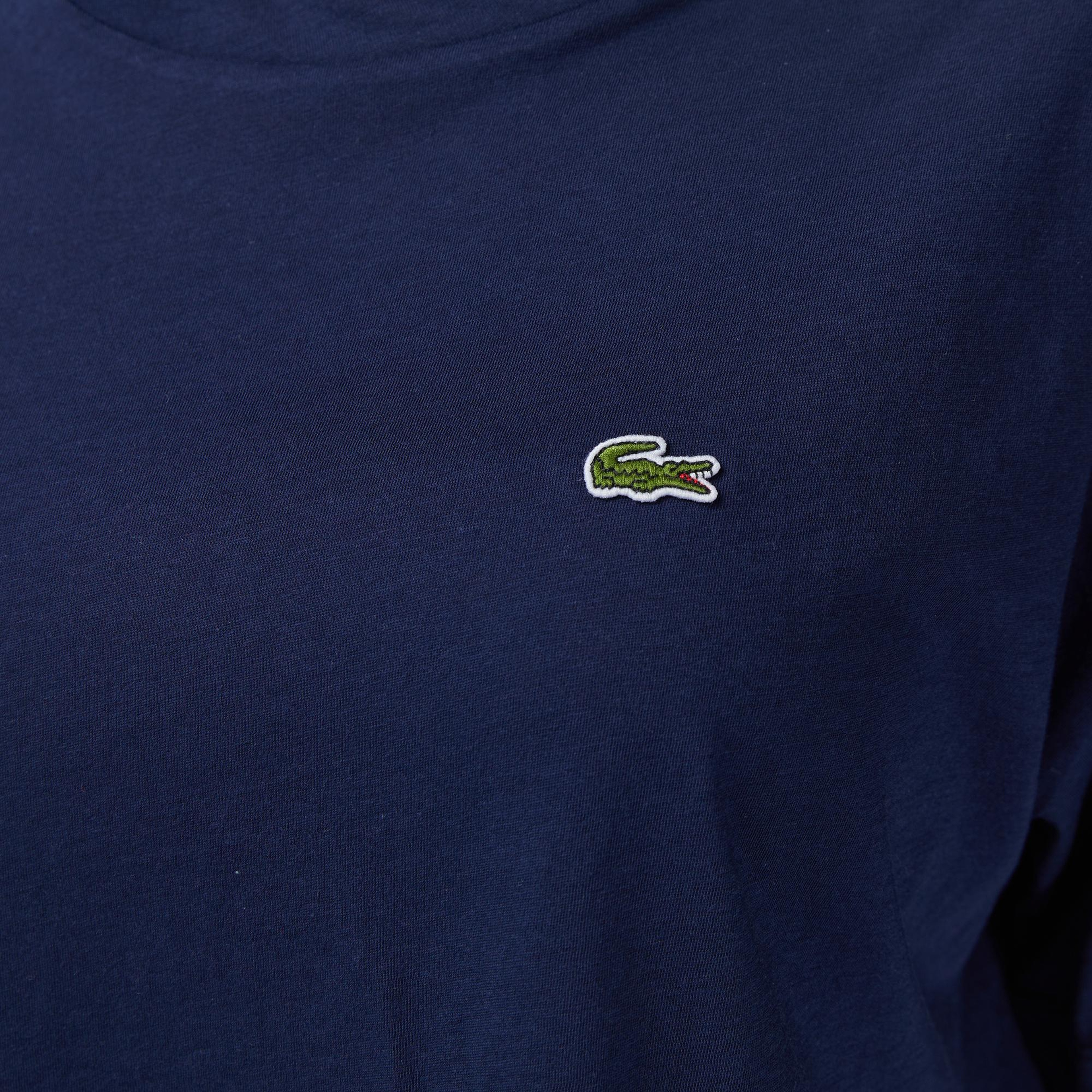 Lacoste Kadın Bisiklet Yaka Lacivert T-Shirt