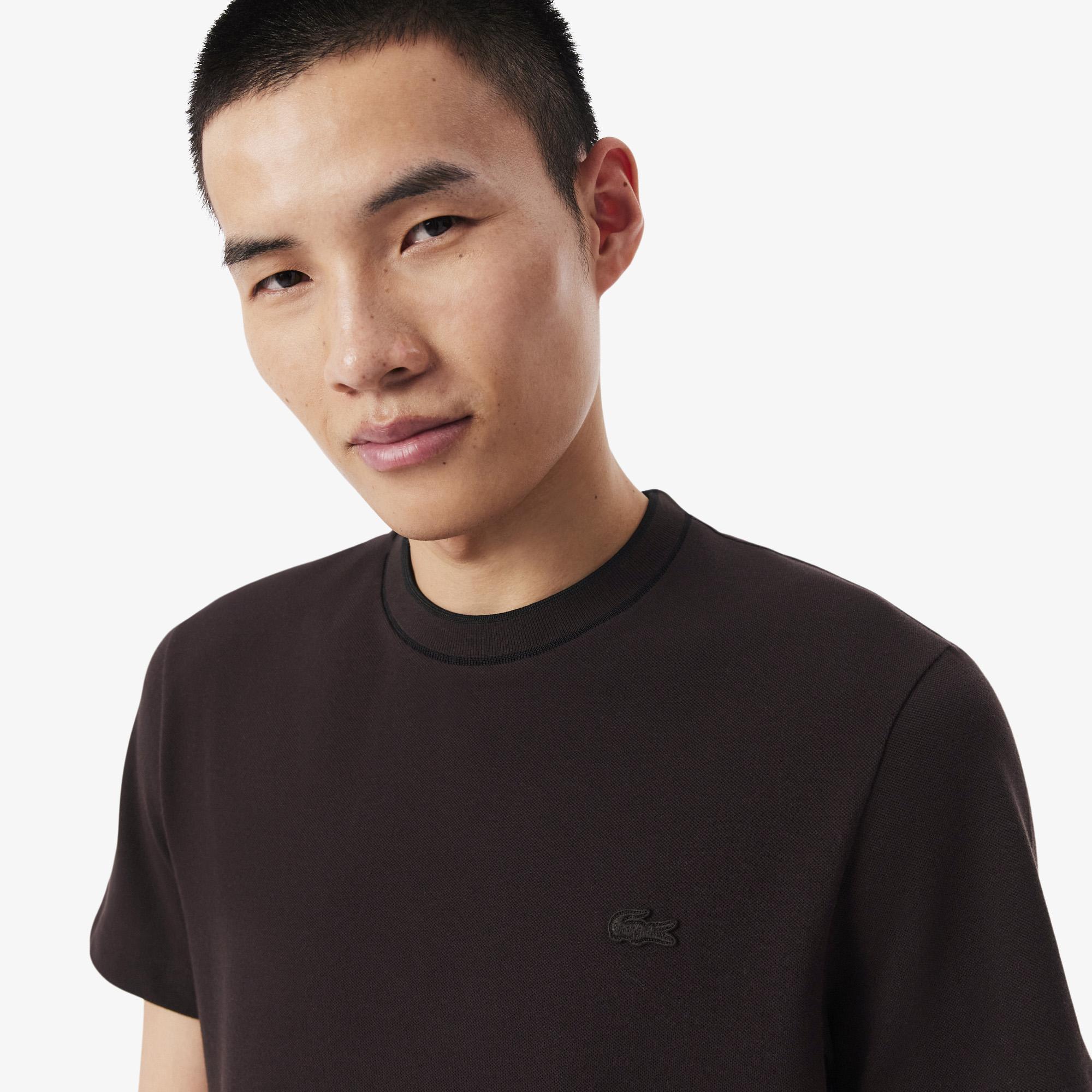 Lacoste Erkek Regular Fit Bisiklet Yaka Kahverengi T-Shirt