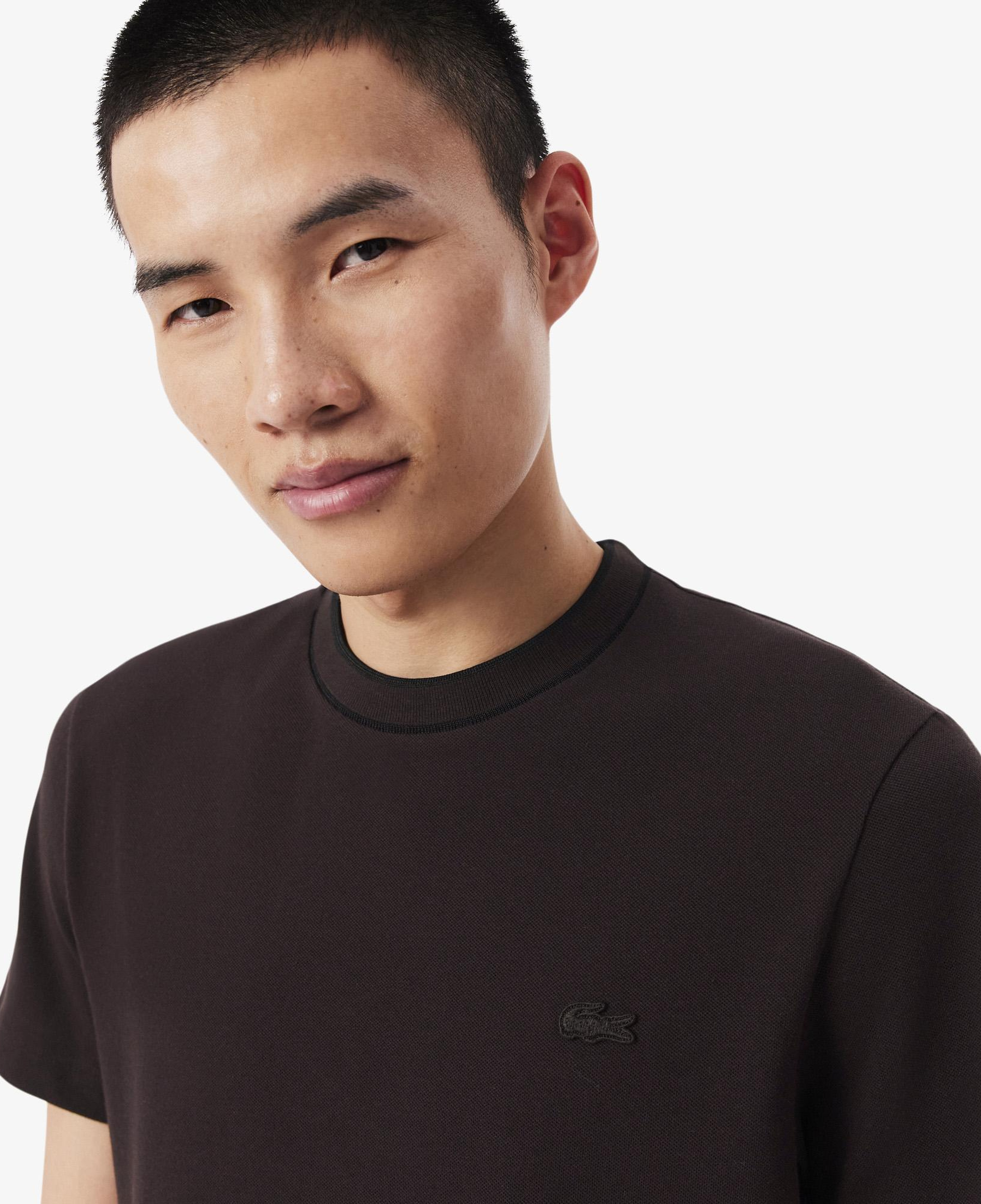 Lacoste Erkek Regular Fit Bisiklet Yaka Kahverengi T-Shirt