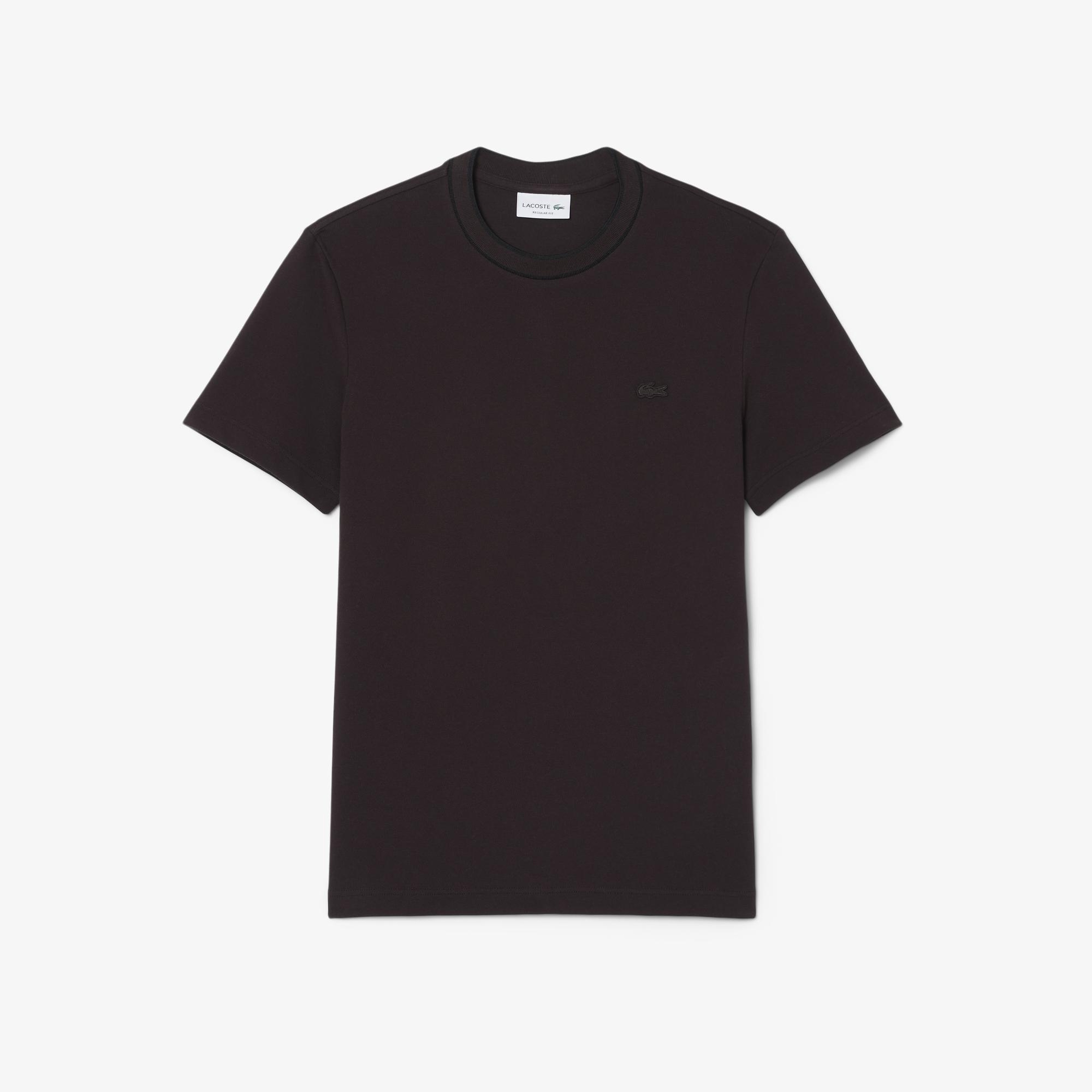 Lacoste Erkek Regular Fit Bisiklet Yaka Kahverengi T-Shirt