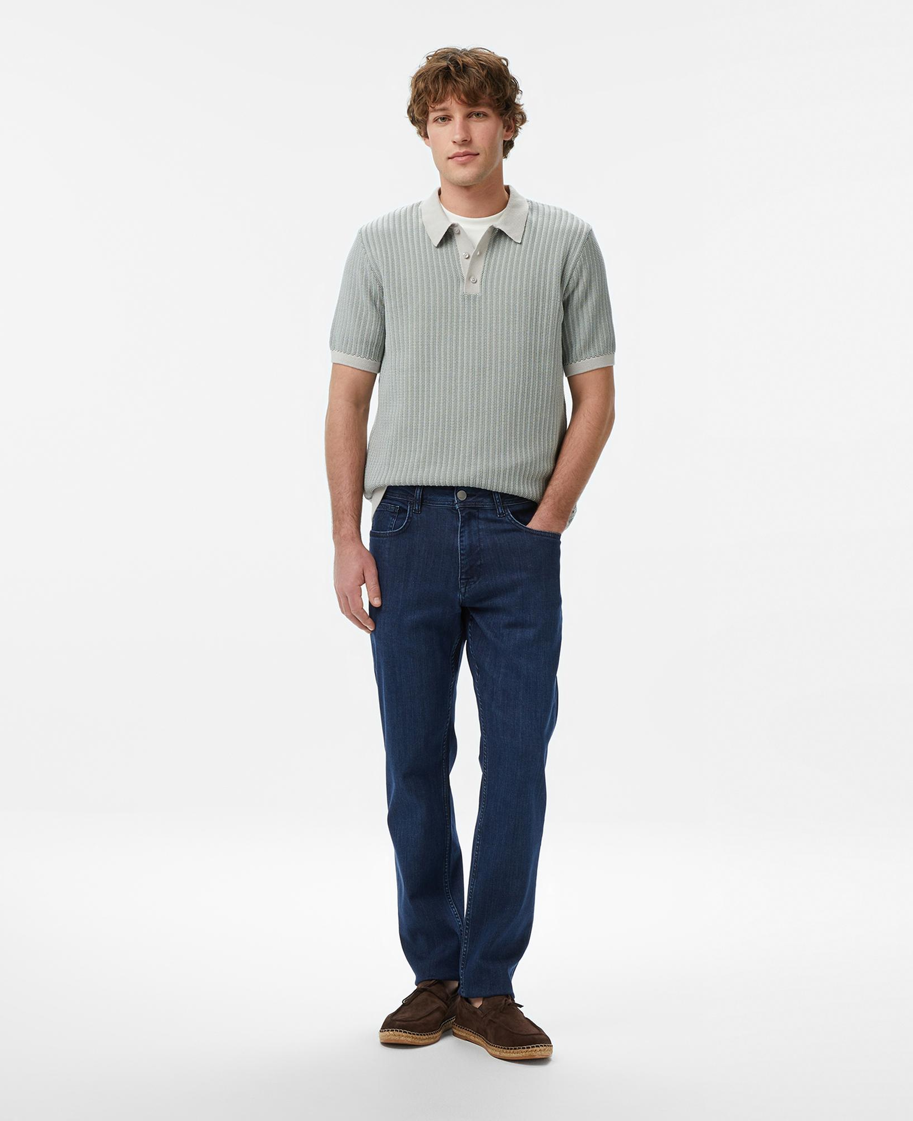 Nautica Erkek Mavi Slim Fit Denim Pantolon