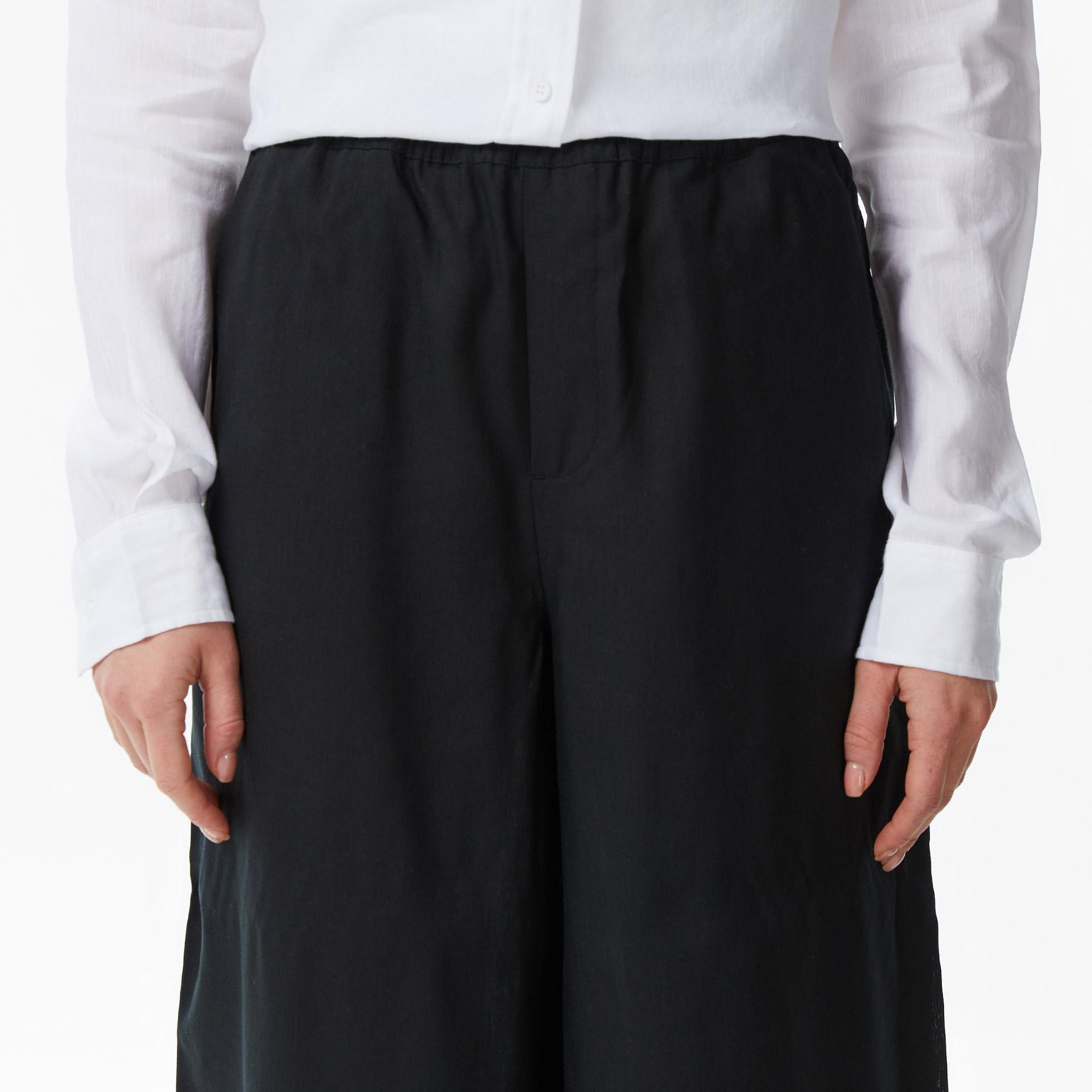 Lacoste Kadın Relaxed Fit Siyah Pantolon