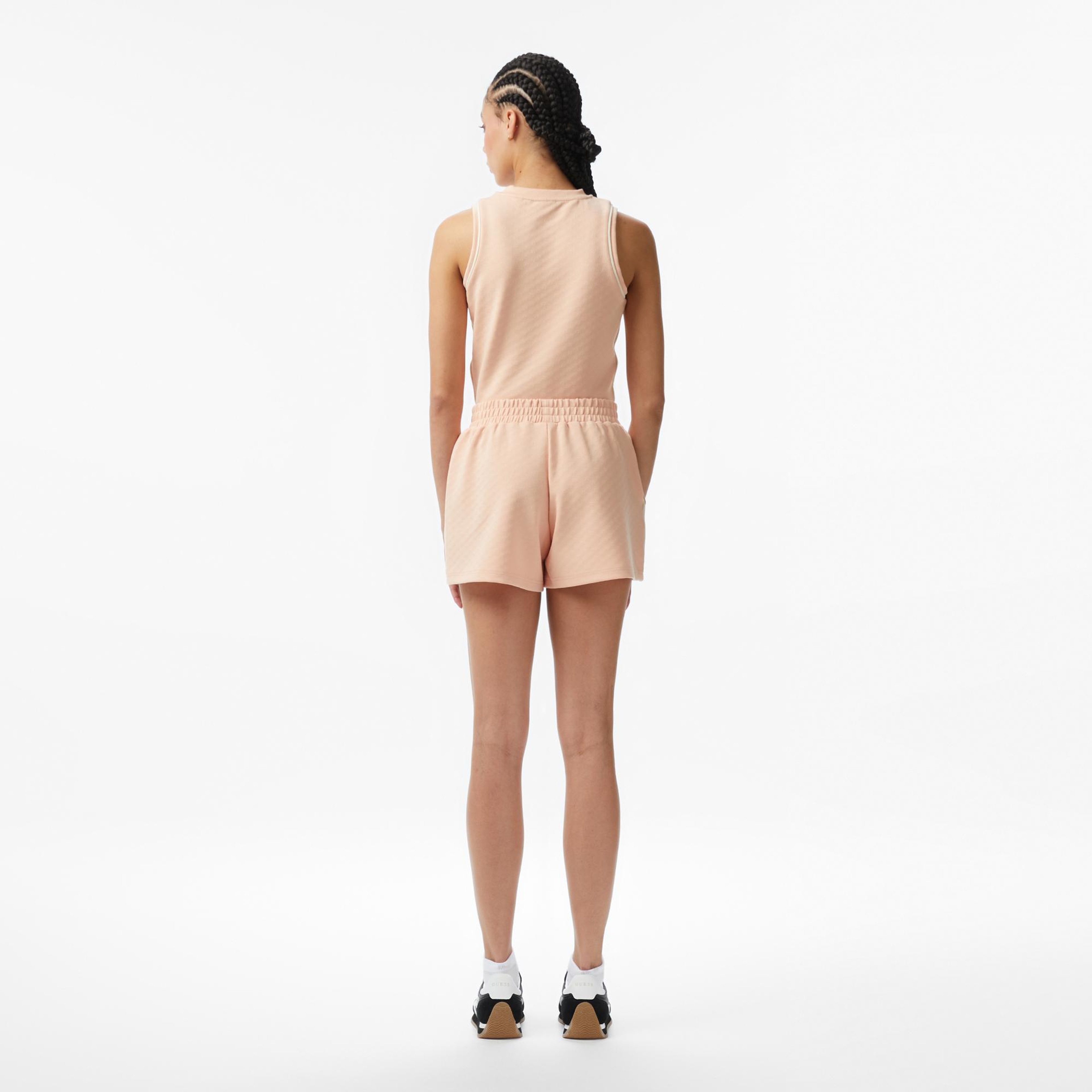 Guess Clara Aktif Regular Fit Kadın Pudra Pembe Şort