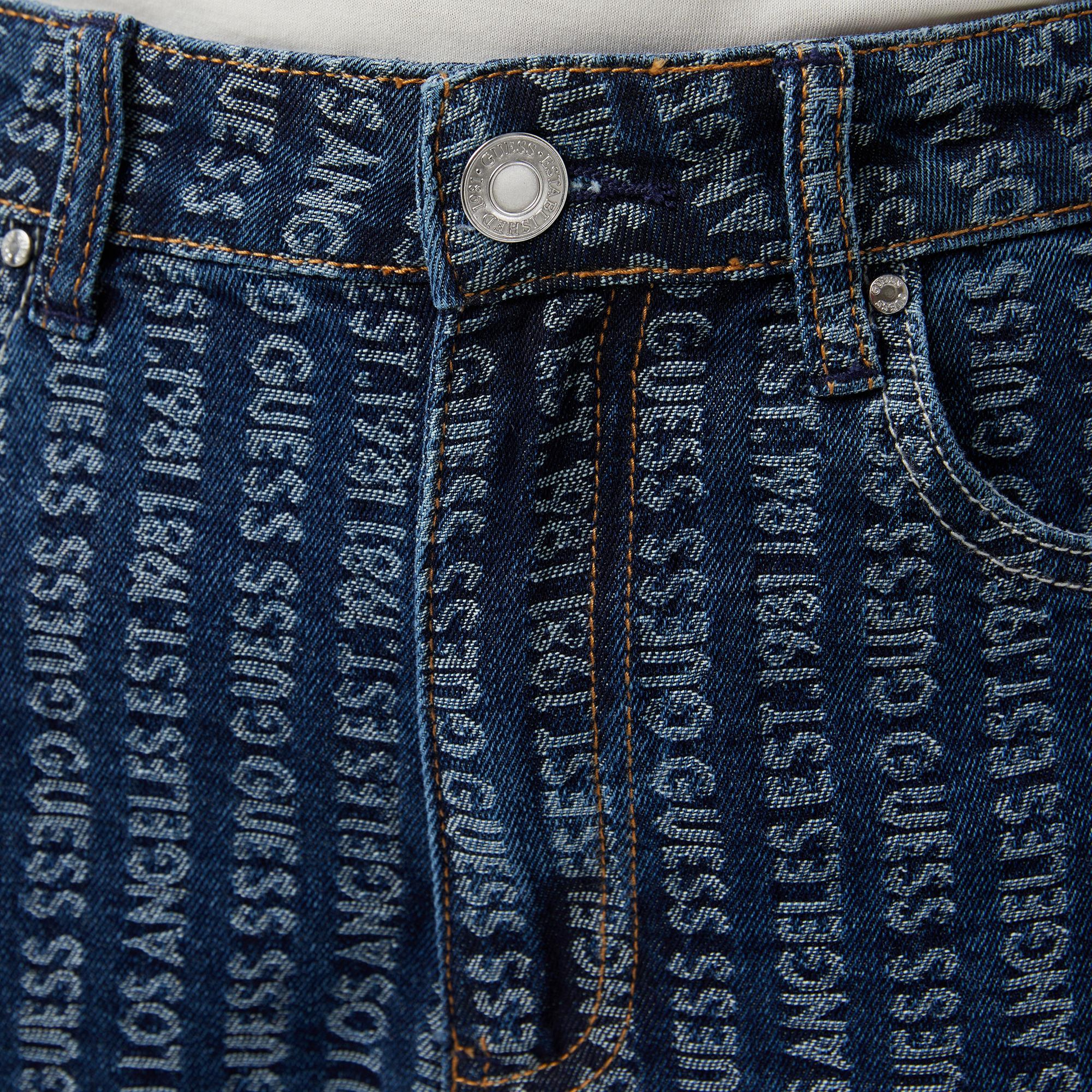 Guess Indigo Relaxed Fit Kadın Mavi Jean