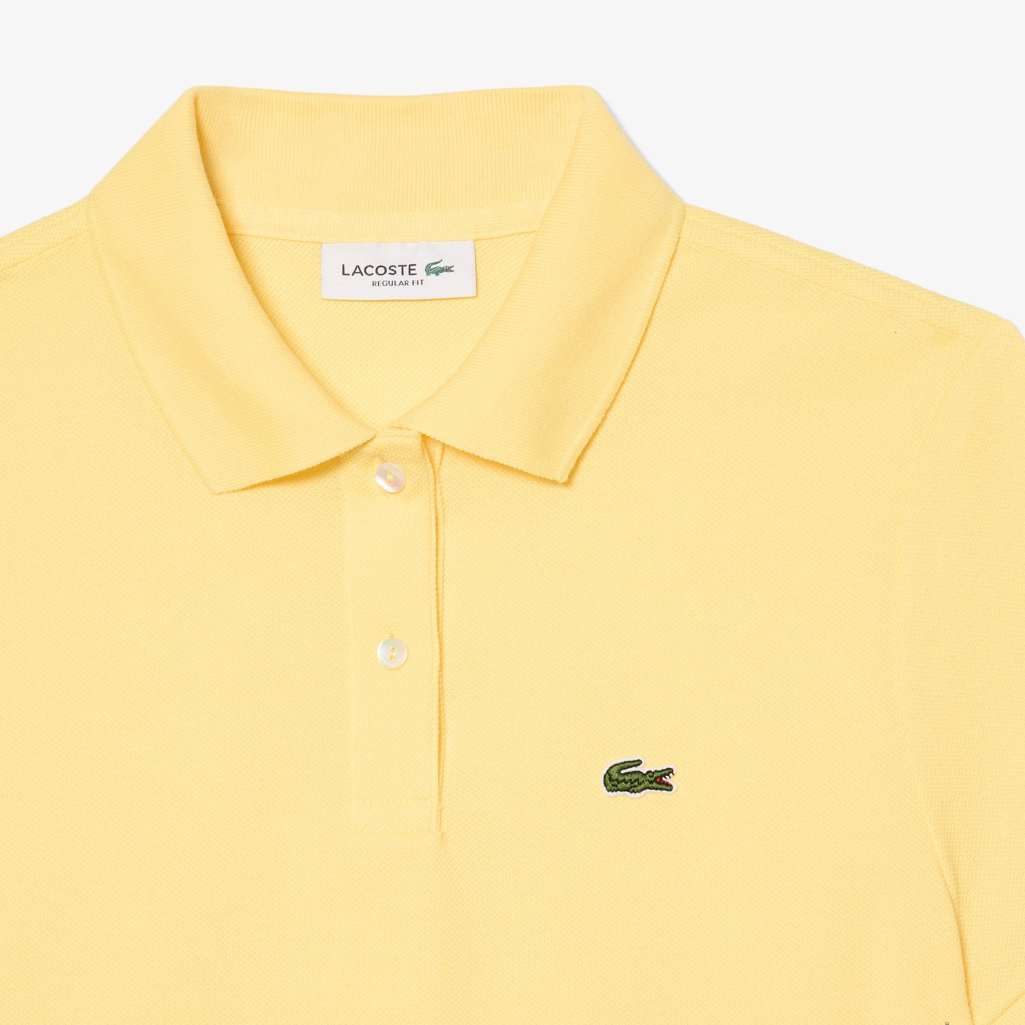 Lacoste Kadın Regular Fit Sarı Polo
