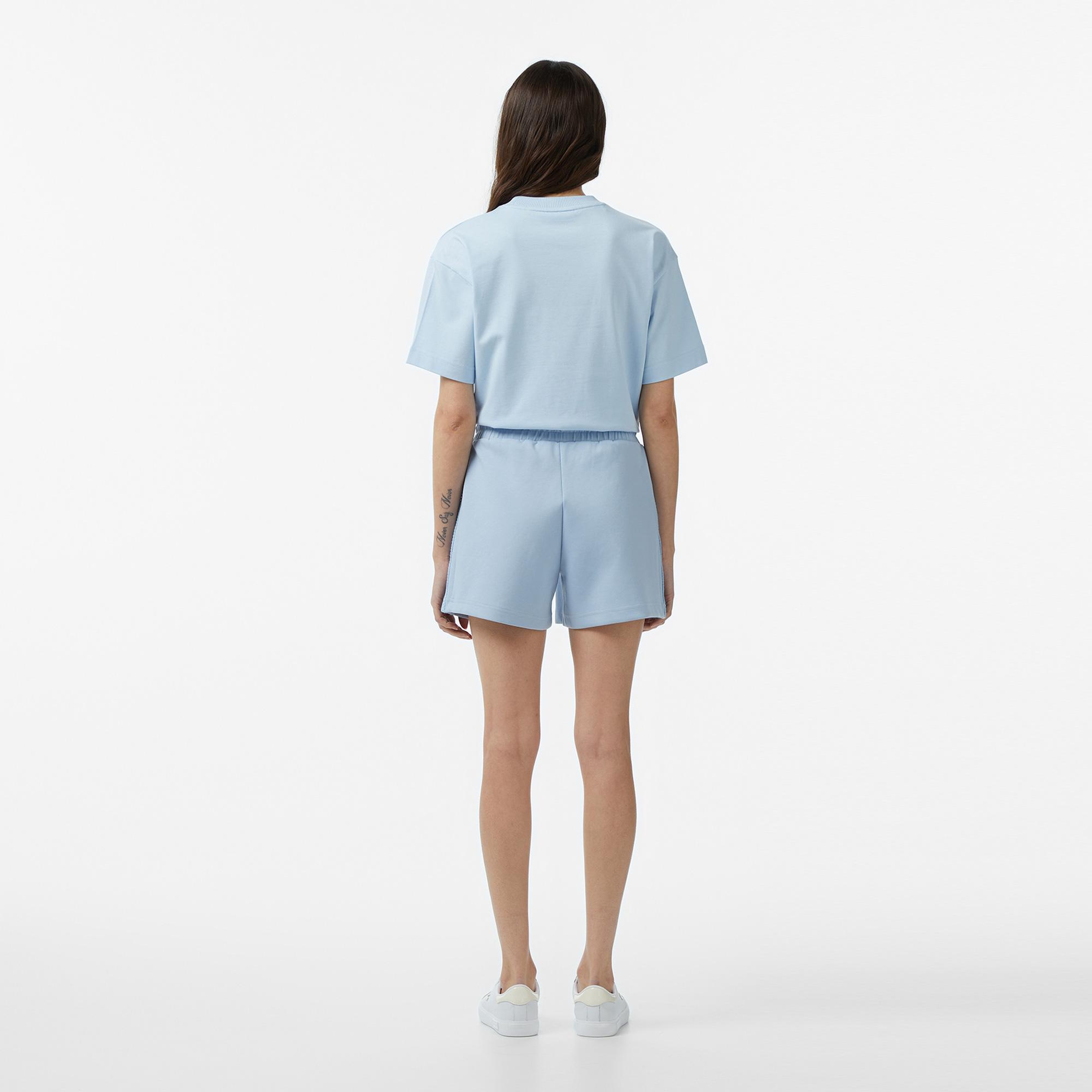 Lacoste Kadın Relaxed Fit Mavi Şort
