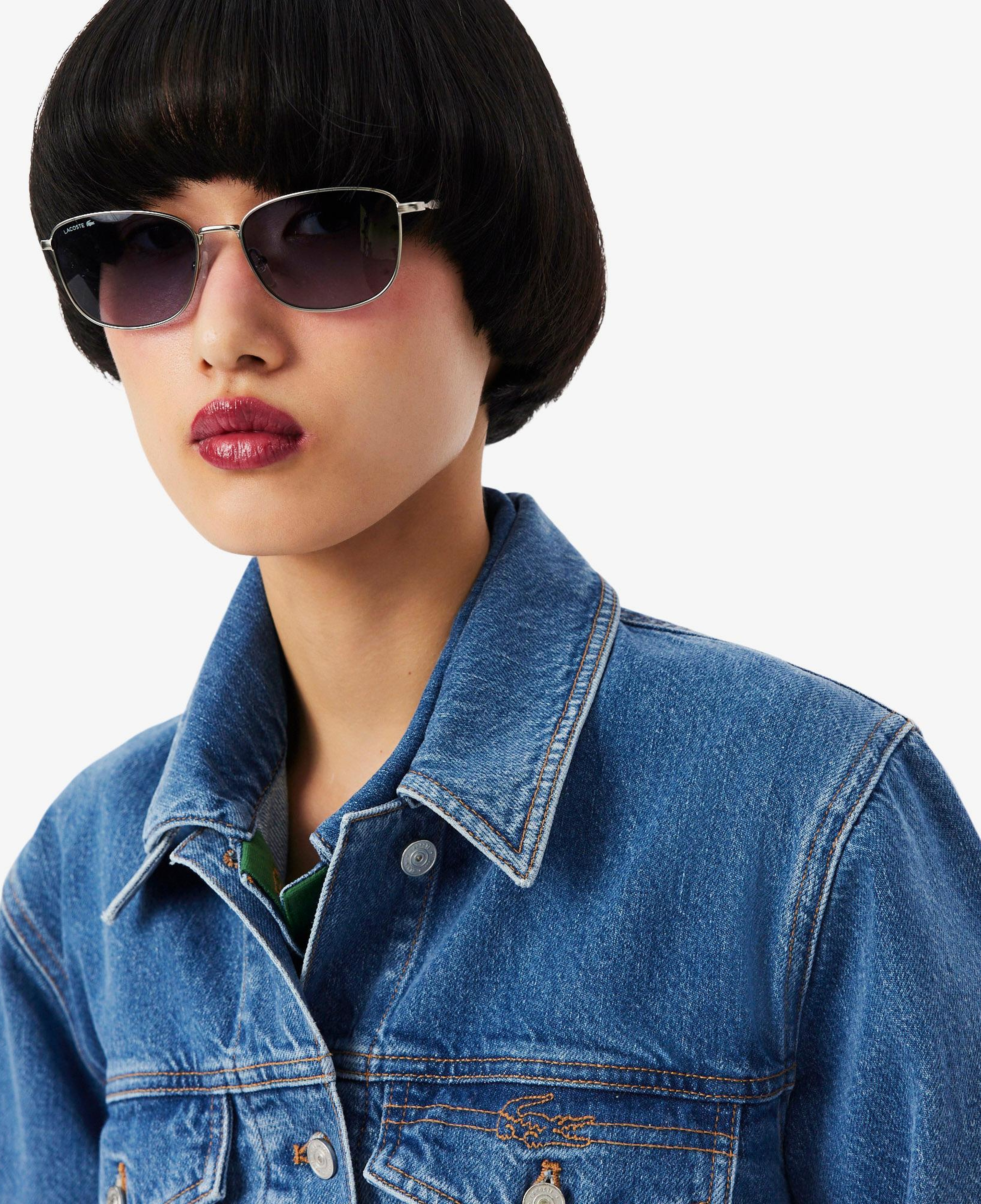 Lacoste Kadın Uzun Kollu Denim Mavi Ceket