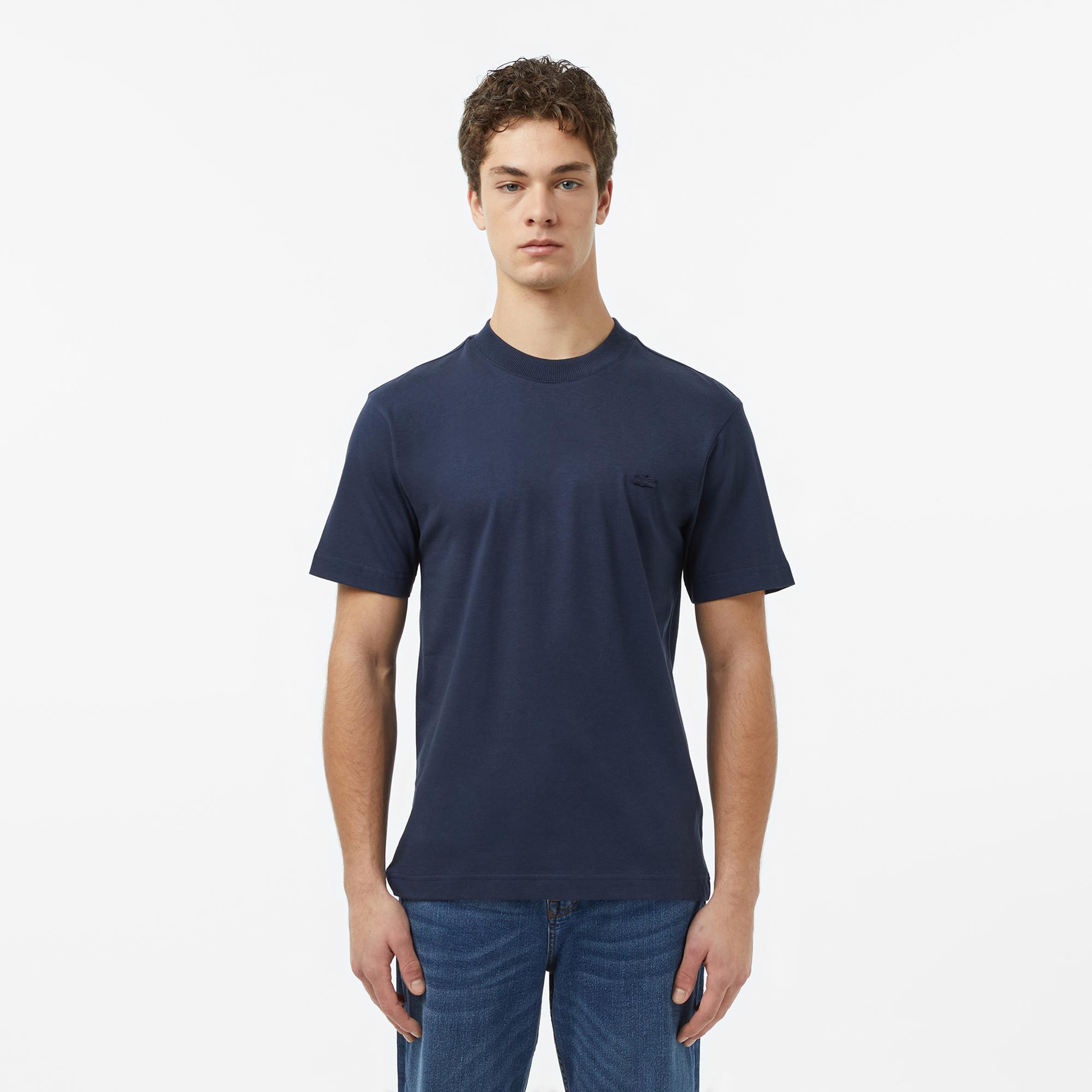 Lacoste Erkek Relaxed Fit Bisiklet Yaka Lacivert T-Shirt