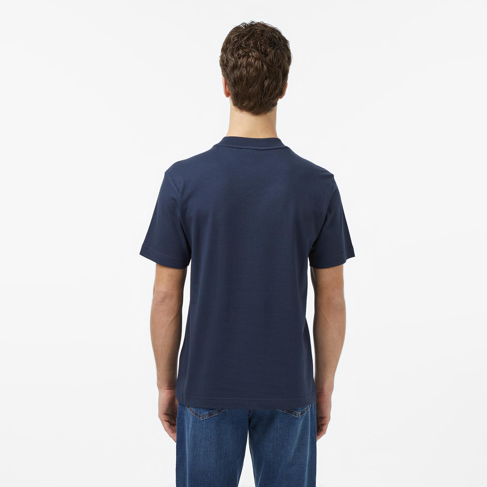 Lacoste Erkek Relaxed Fit Bisiklet Yaka Lacivert T-Shirt