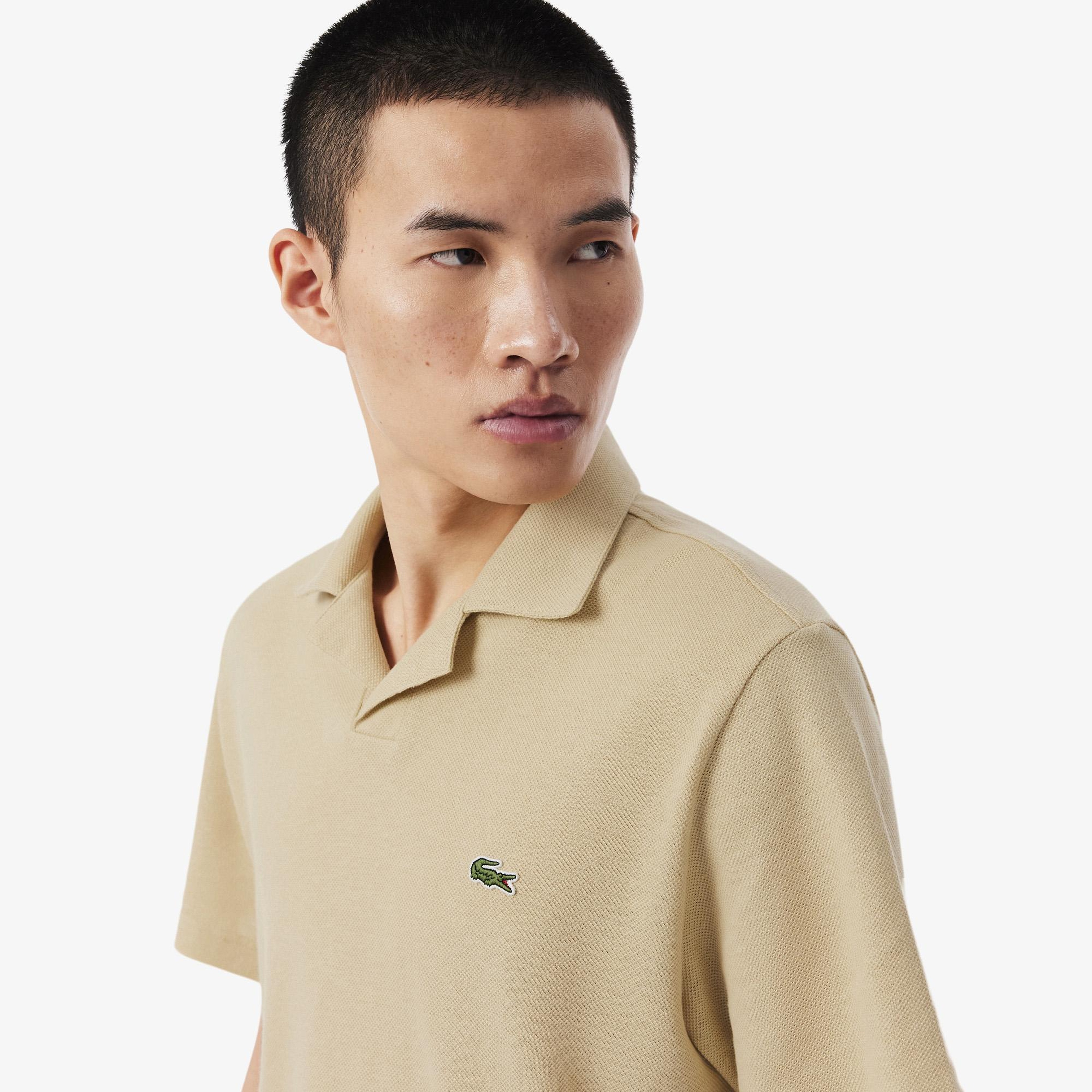 Lacoste Erkek Classic Fit Bej Polo
