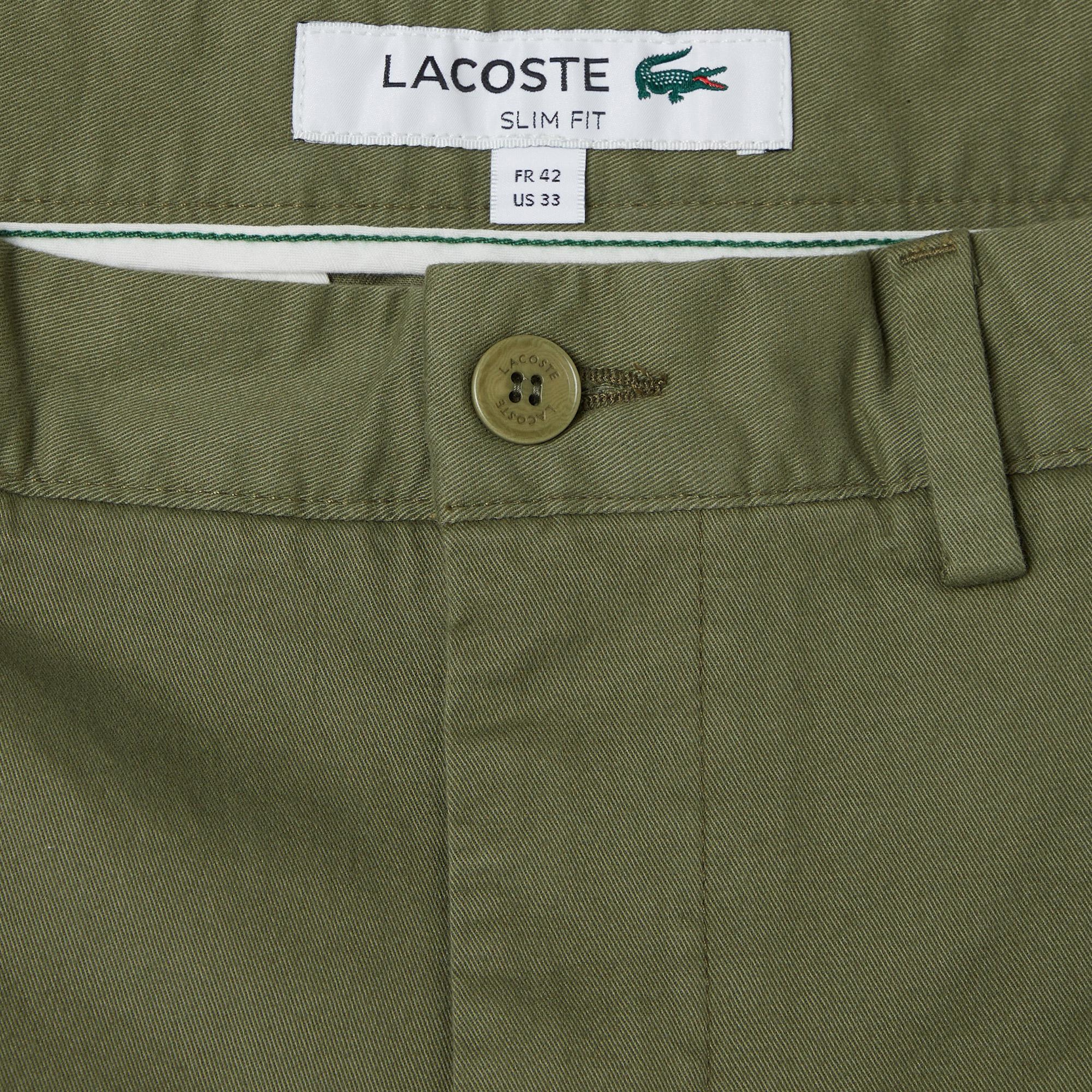 Lacoste Erkek Slim Fit Haki Bermuda Şort