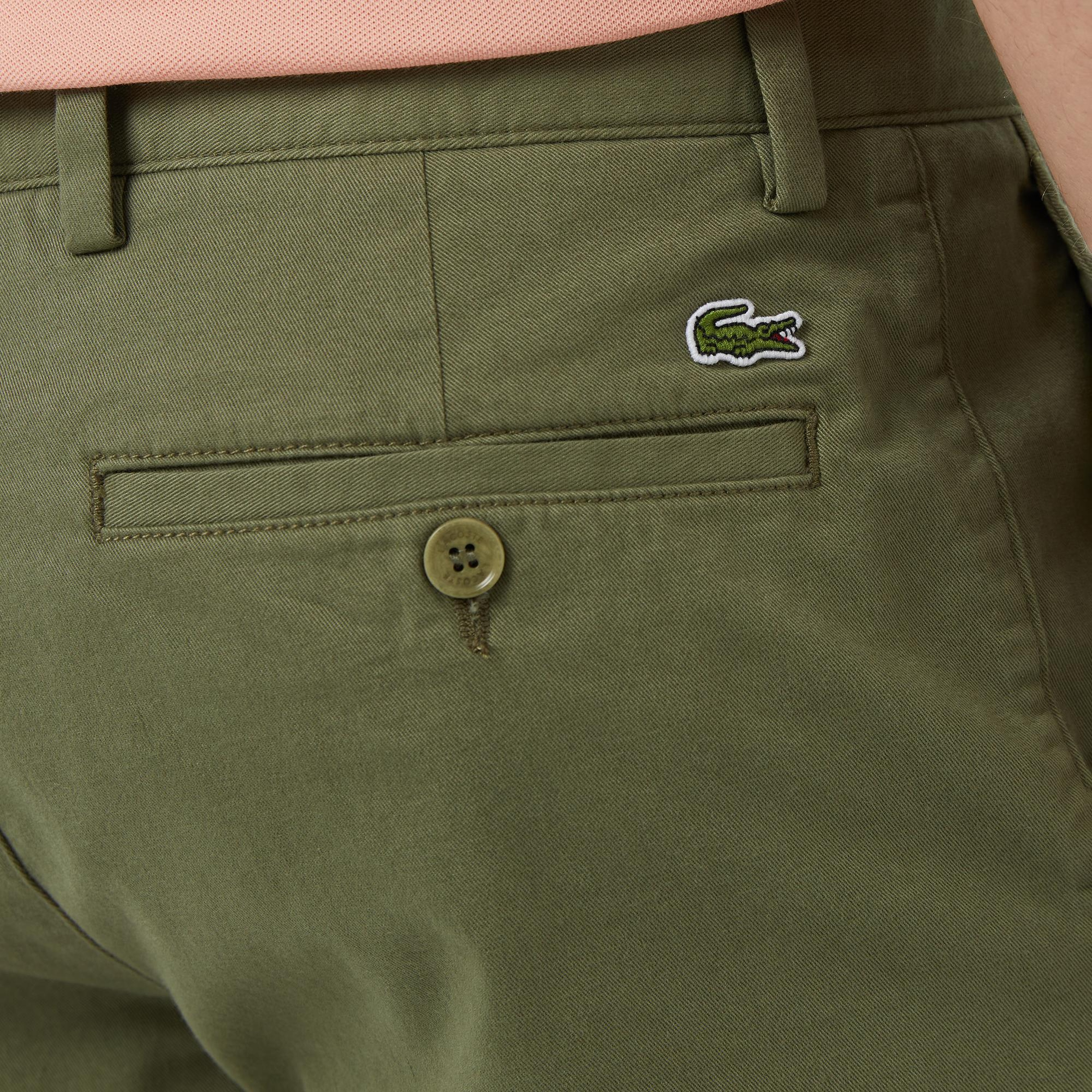 Lacoste Erkek Slim Fit Haki Bermuda Şort