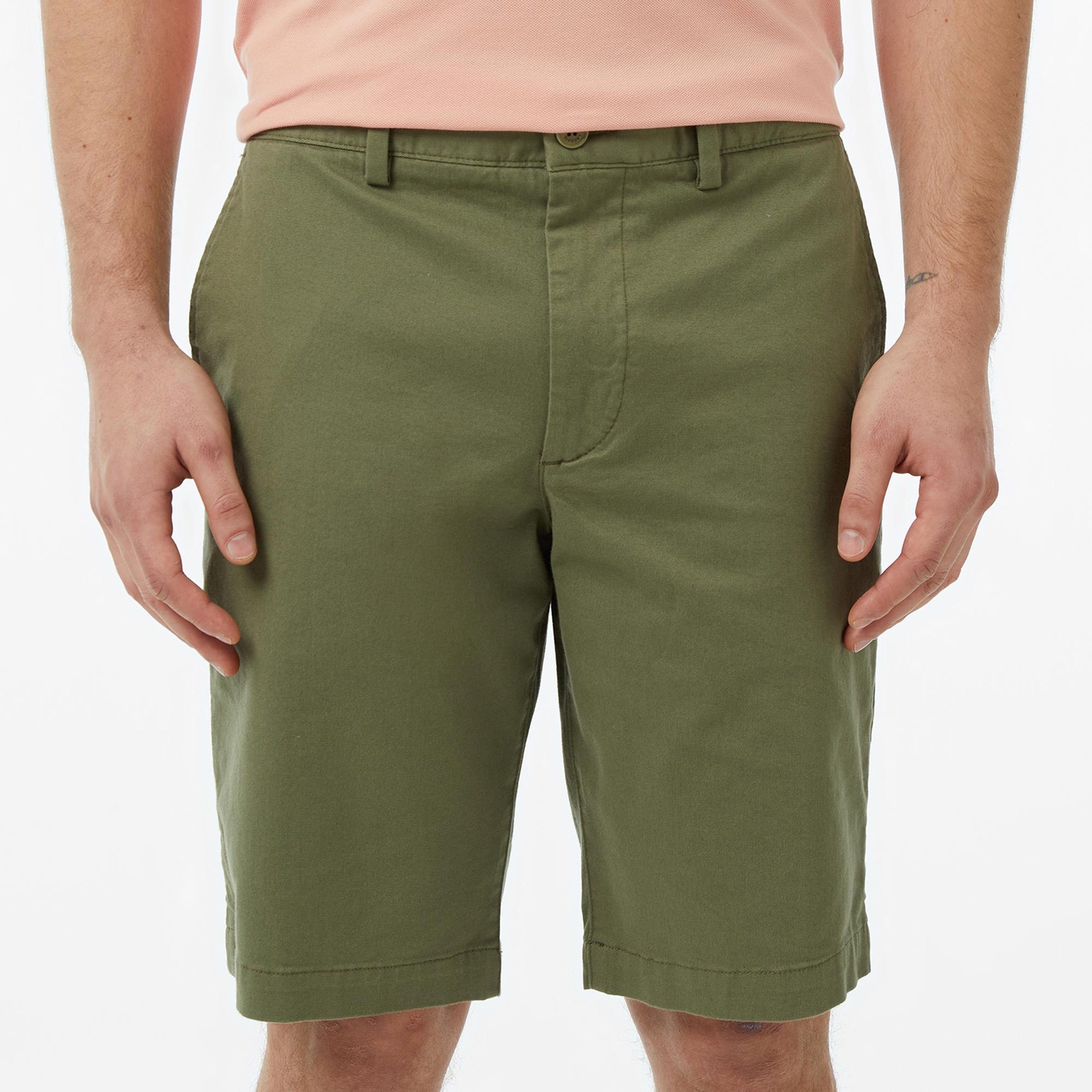 Lacoste Erkek Slim Fit Haki Bermuda Şort