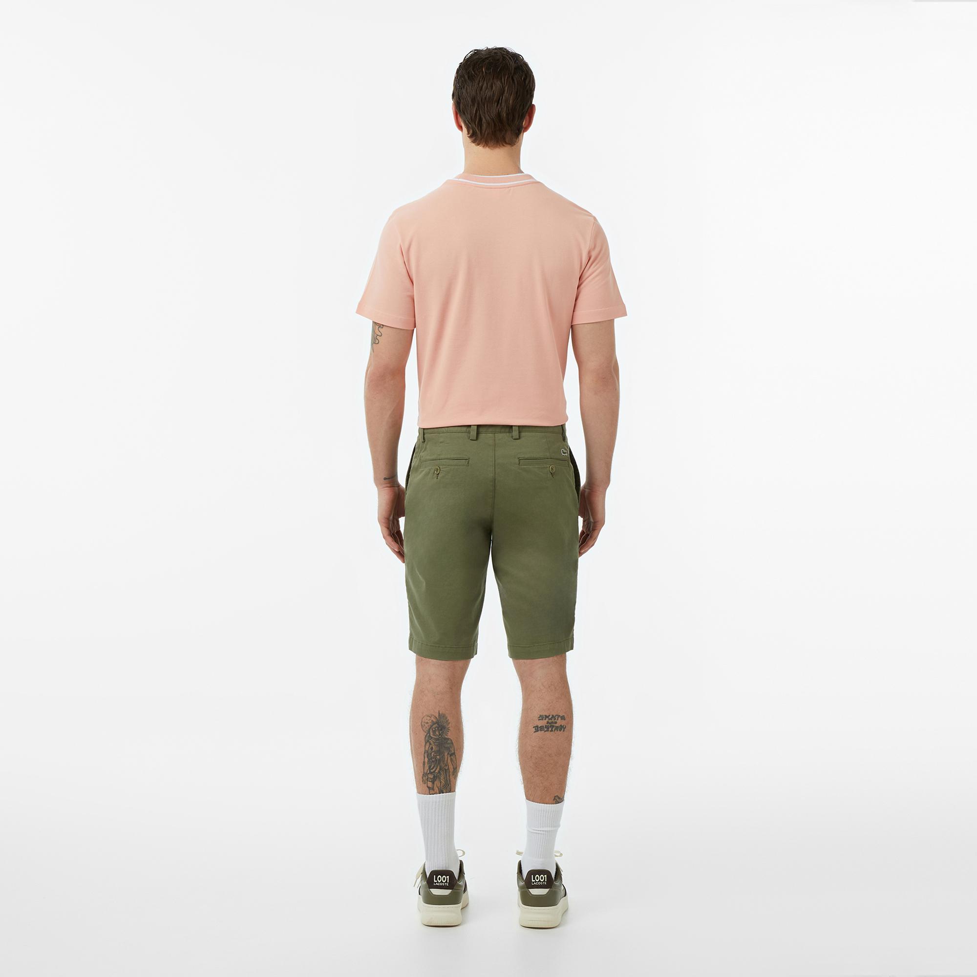 Lacoste Erkek Slim Fit Haki Bermuda Şort