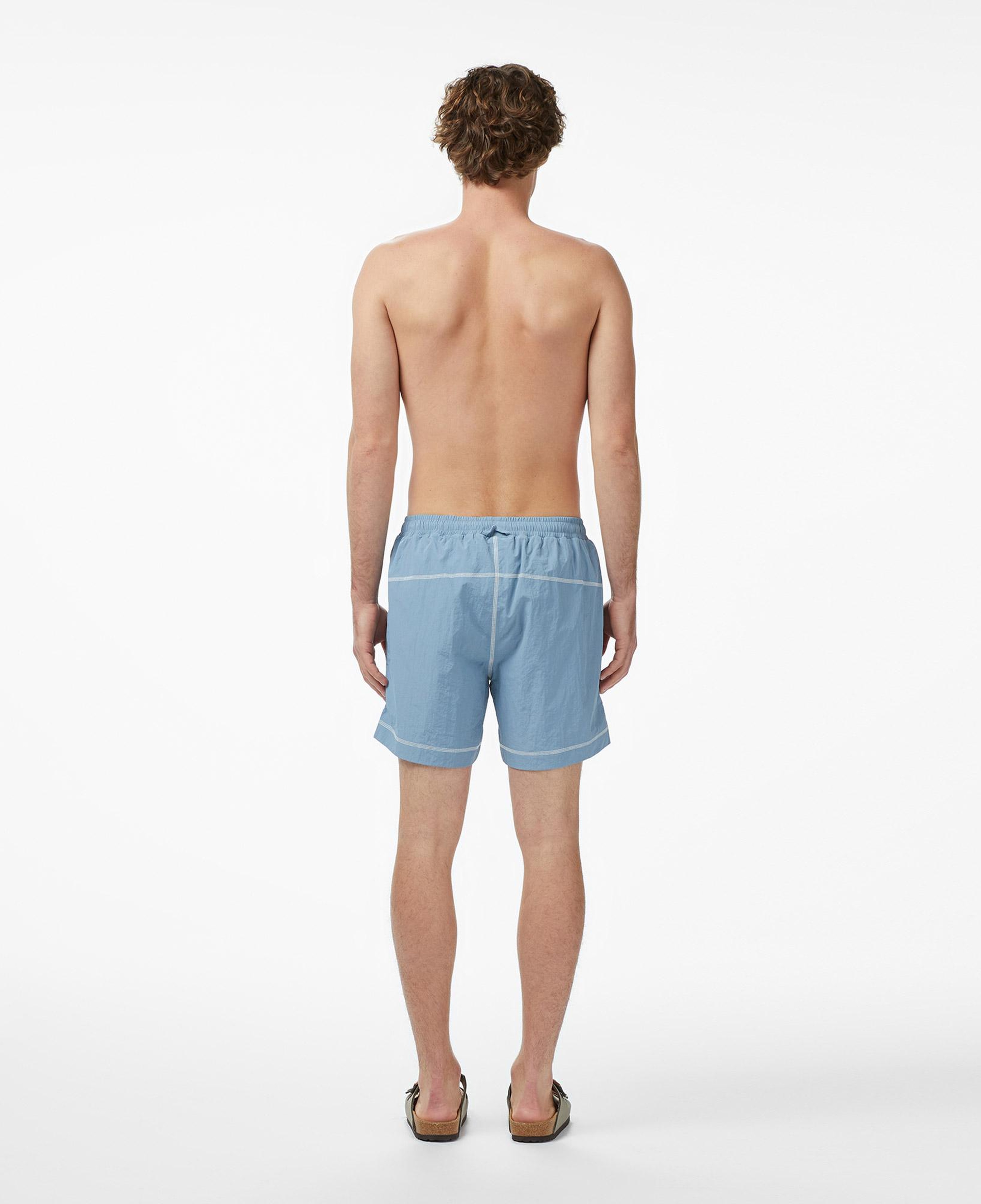 Lacoste Erkek Regular Fit Desenli Mavi Deniz Şortu