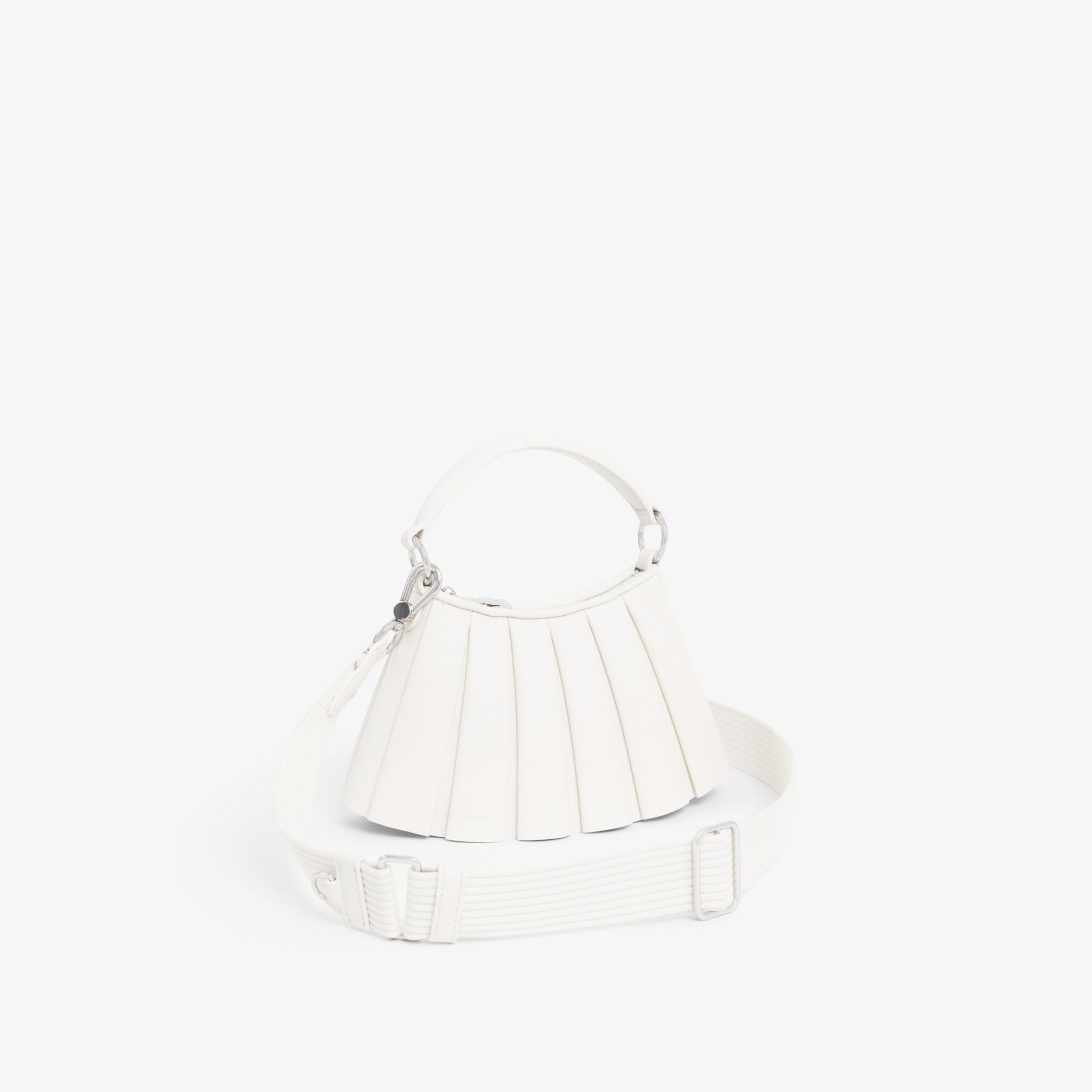 Lacoste Mini Lenglen Kadın Deri Beyaz Omuz Çantası