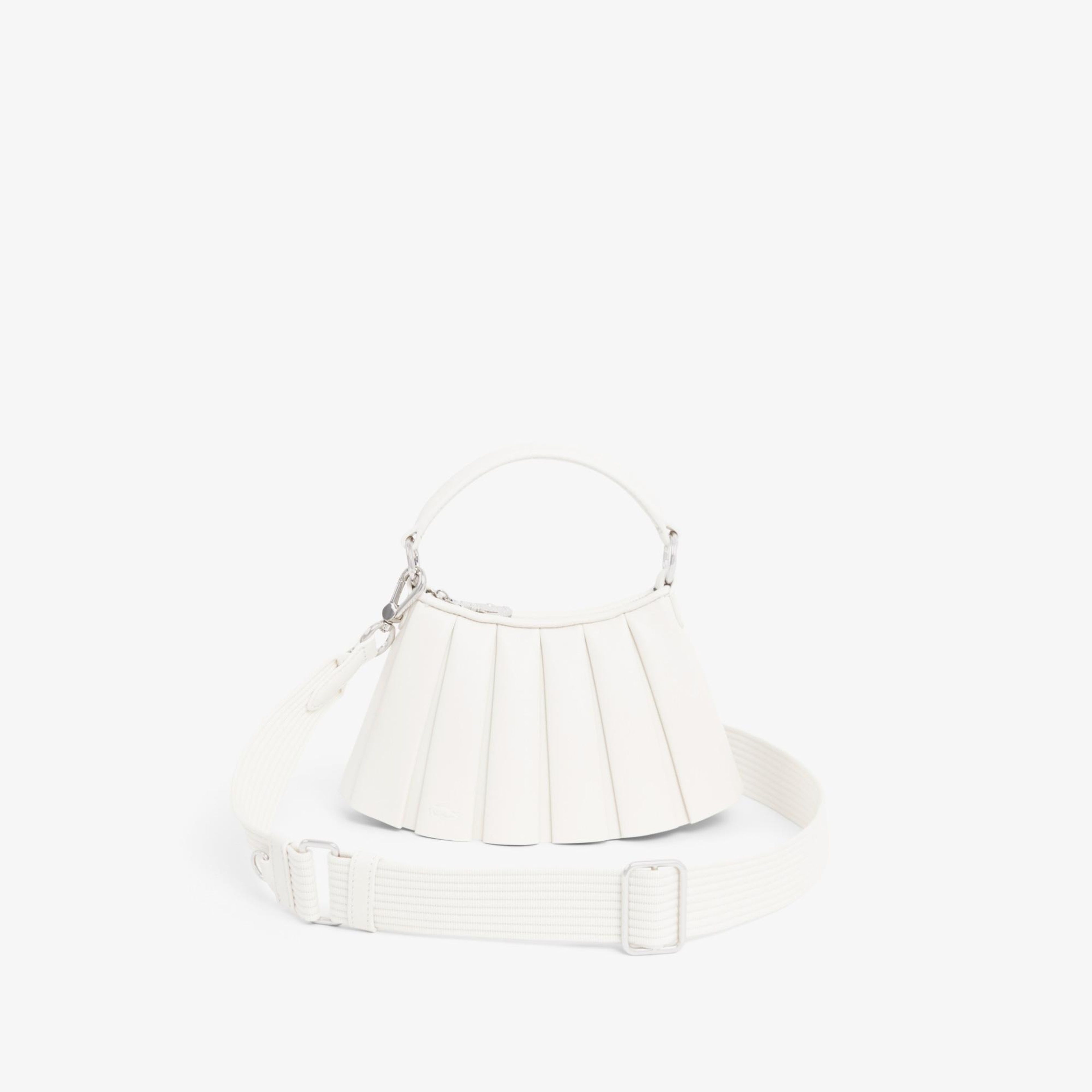 Lacoste Mini Lenglen Kadın Deri Beyaz Omuz Çantası