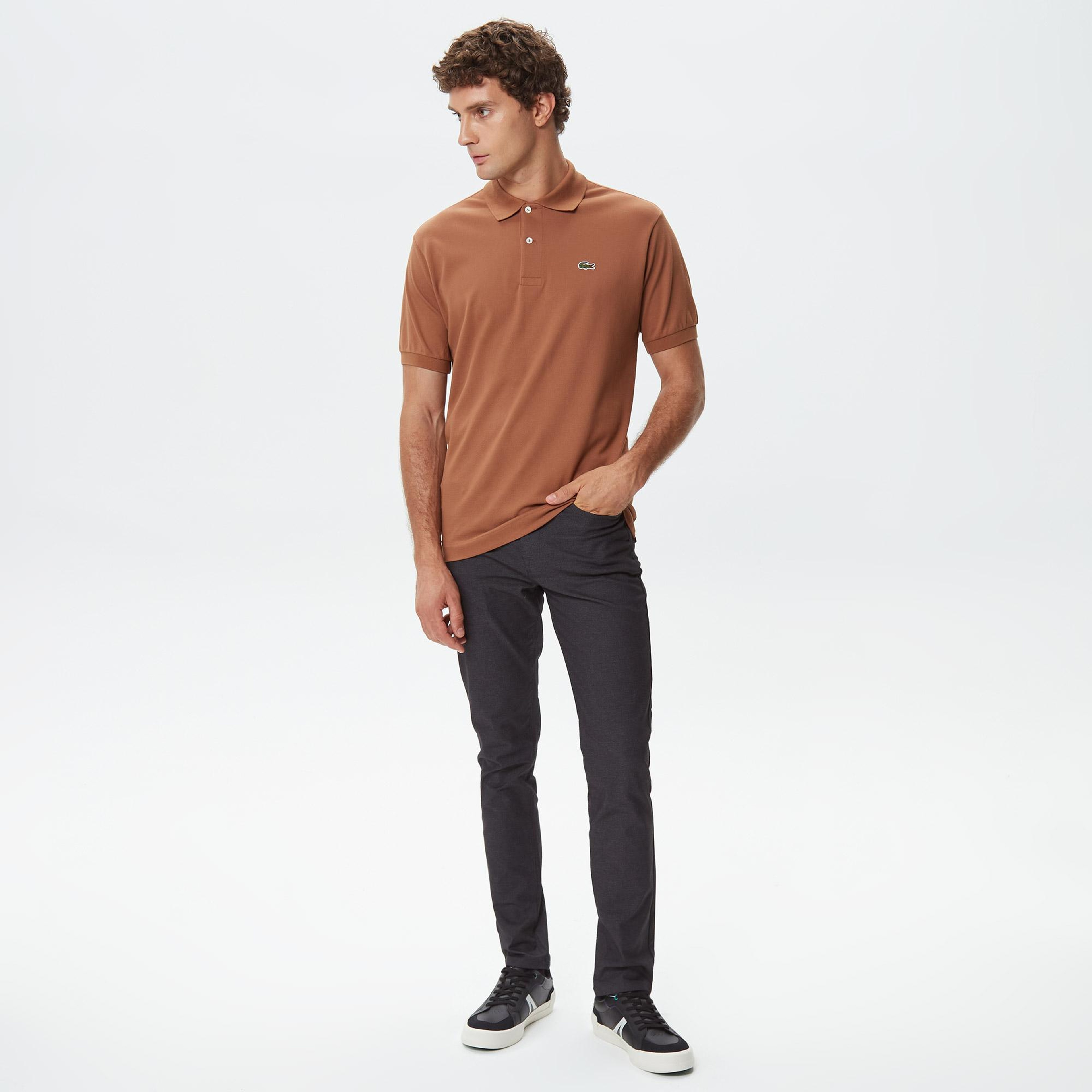 Lacoste L.12.12 Erkek Classic Fit Kahverengi Polo