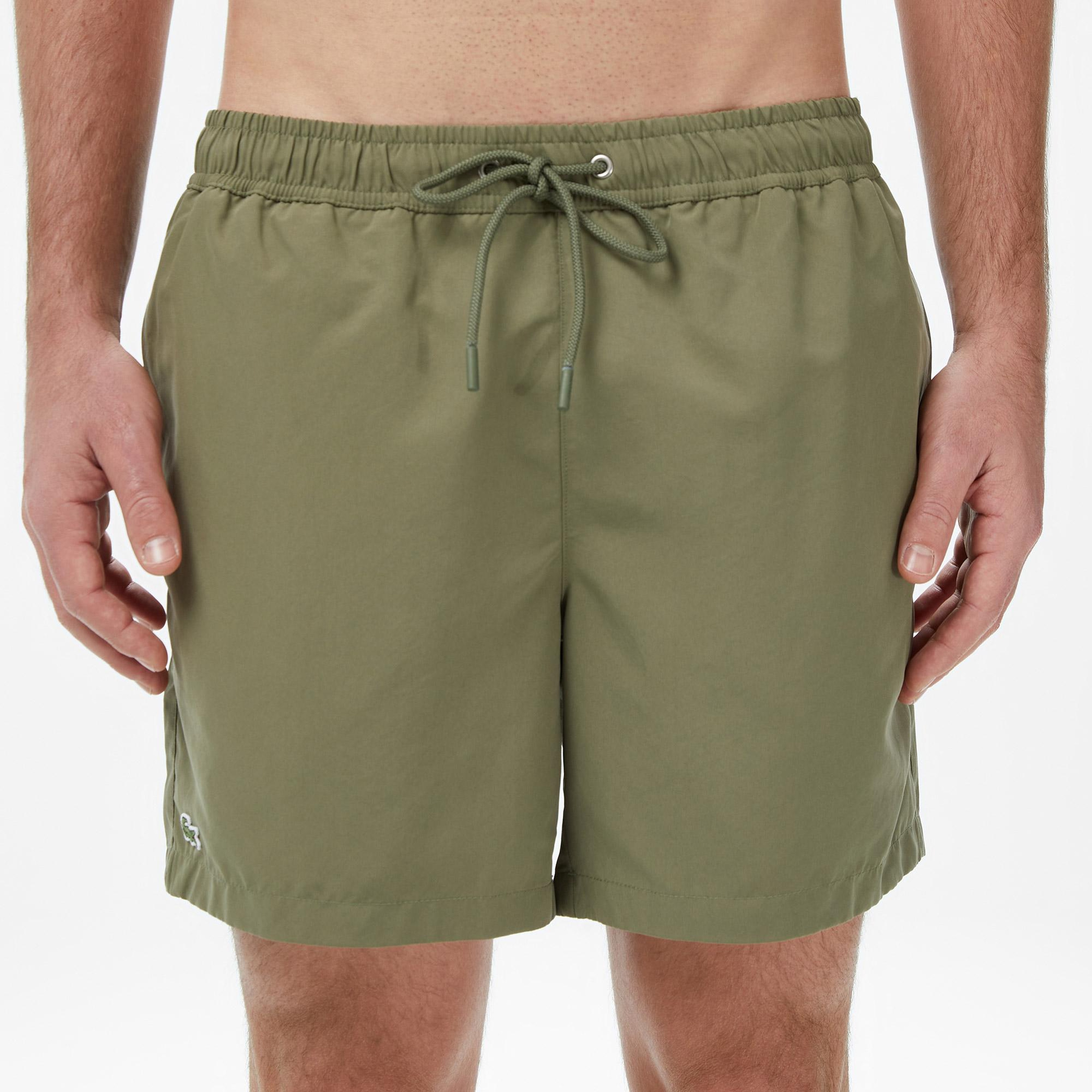 Lacoste Erkek Regular Fit Haki Deniz Şortu