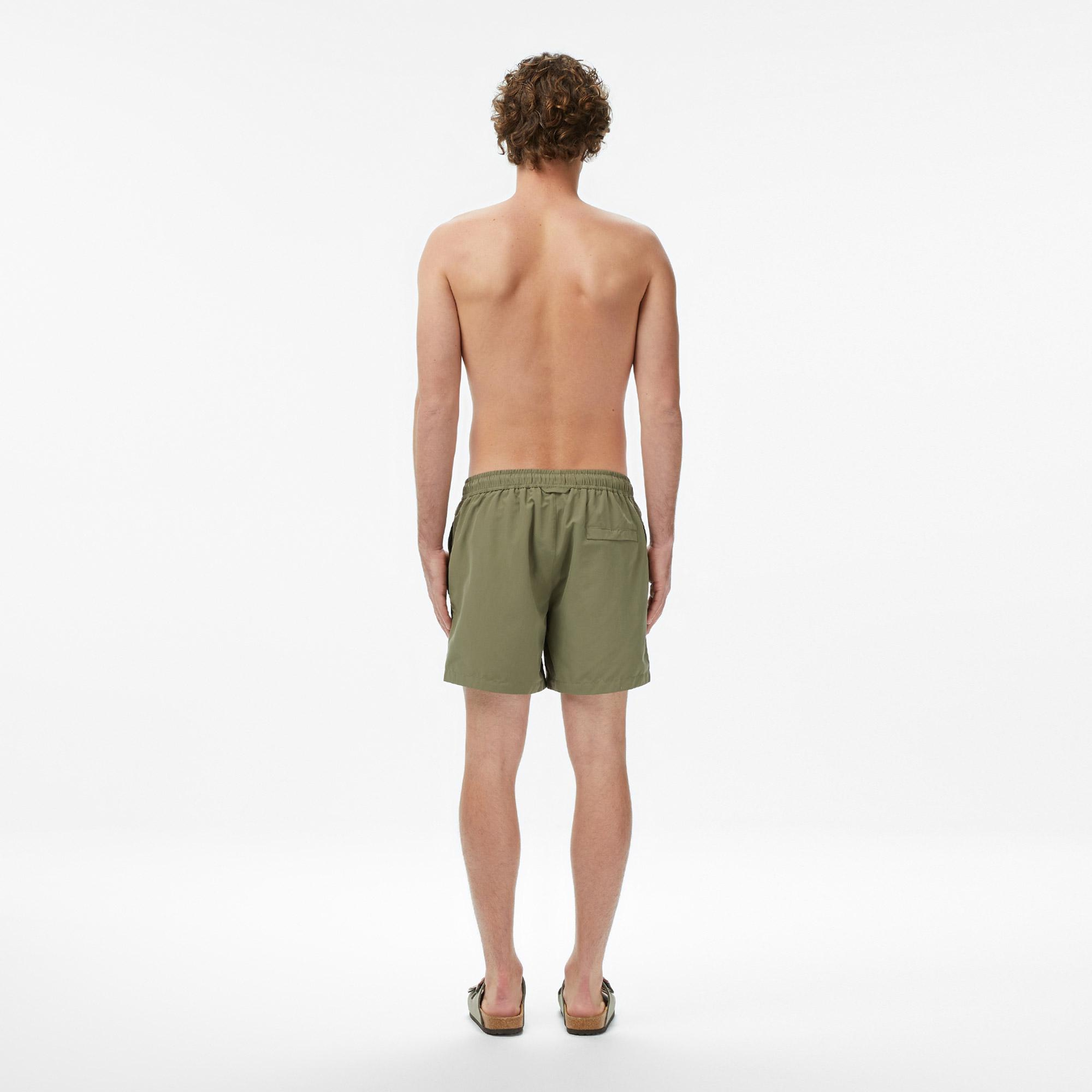 Lacoste Erkek Regular Fit Haki Deniz Şortu