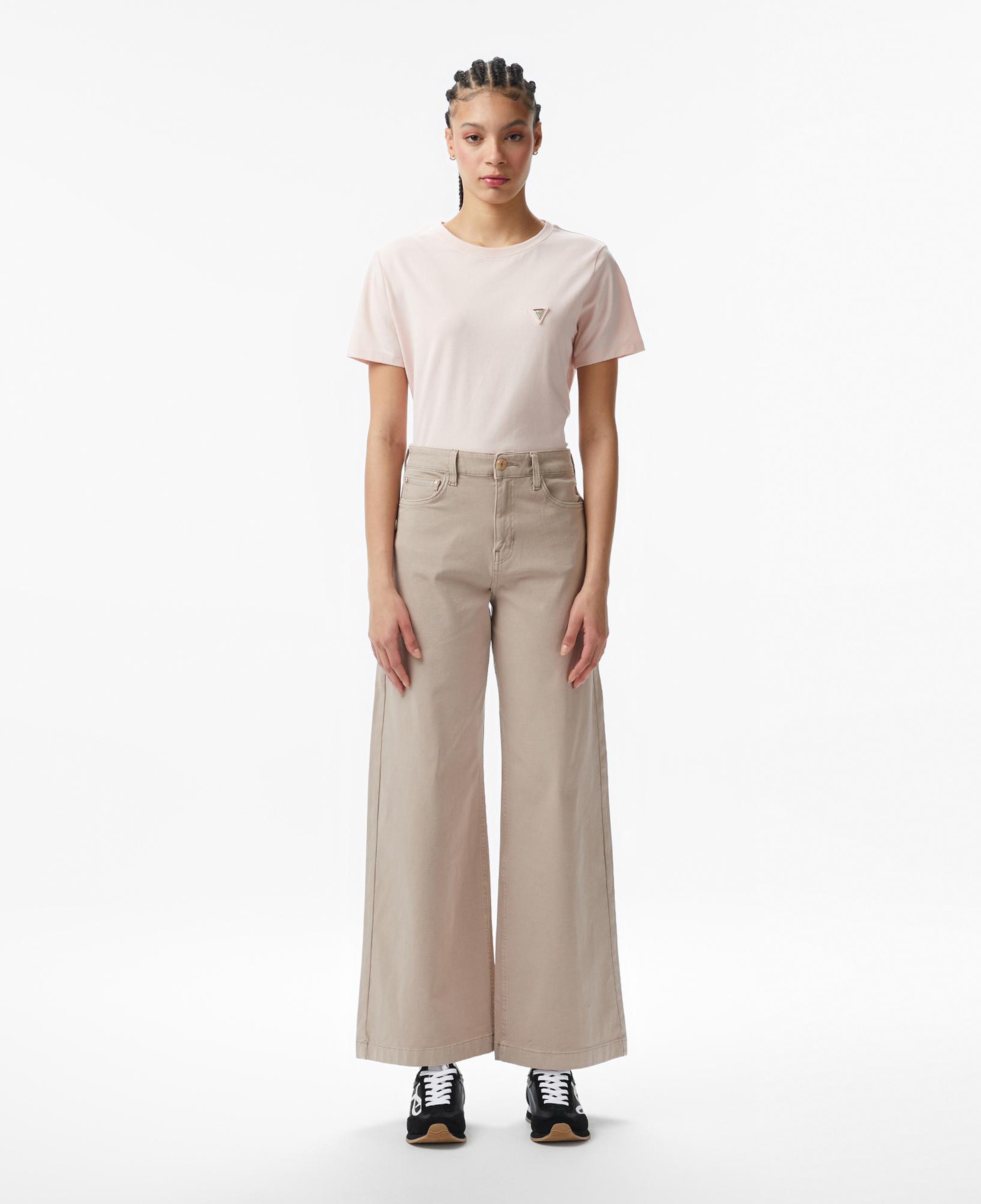 Guess Colette Aktif Oversize Fit Kadın Pembe T-Shirt