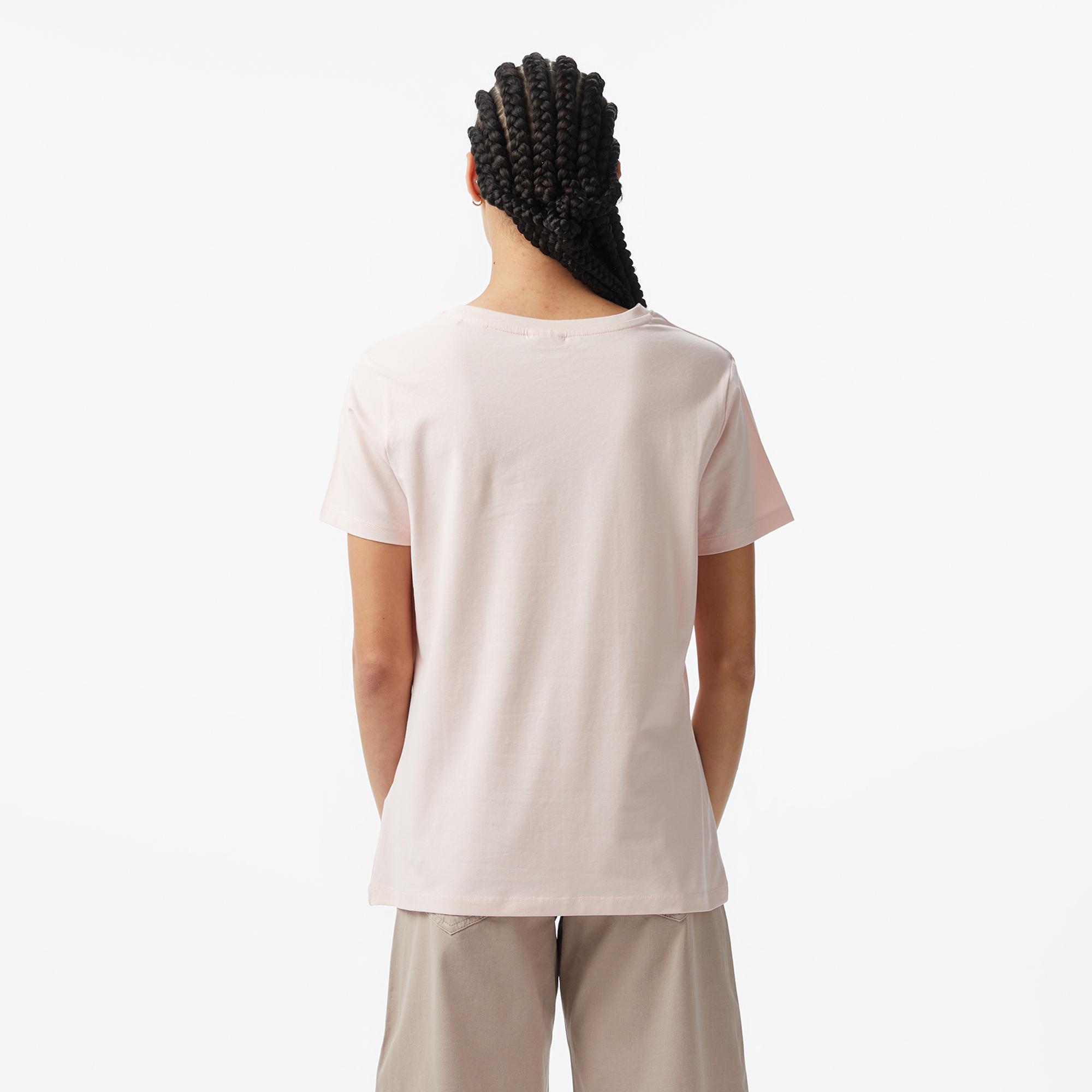 Guess Colette Aktif Oversize Fit Kadın Pembe T-Shirt