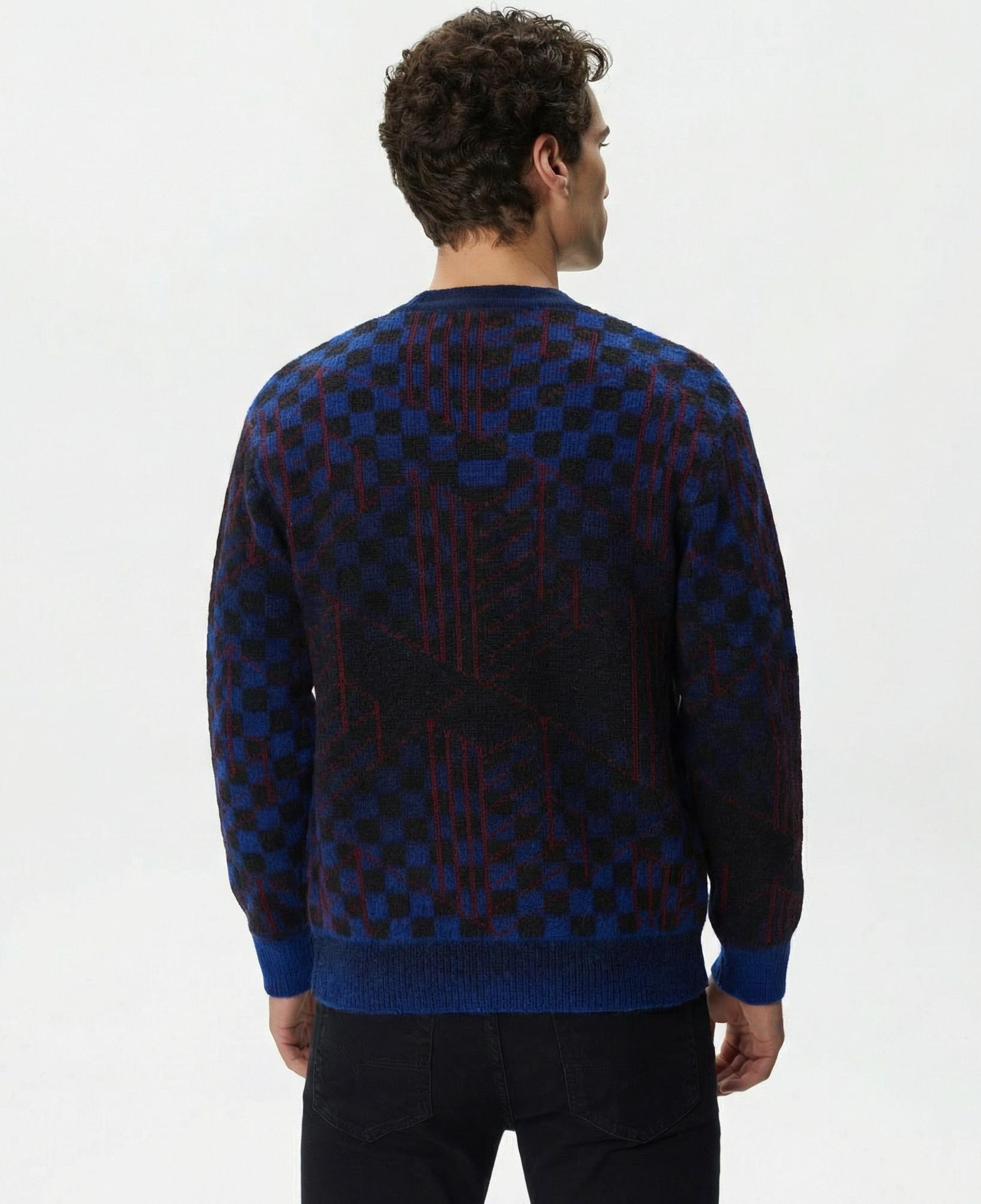 Lacoste Unisex Desenli Siyah Hırka