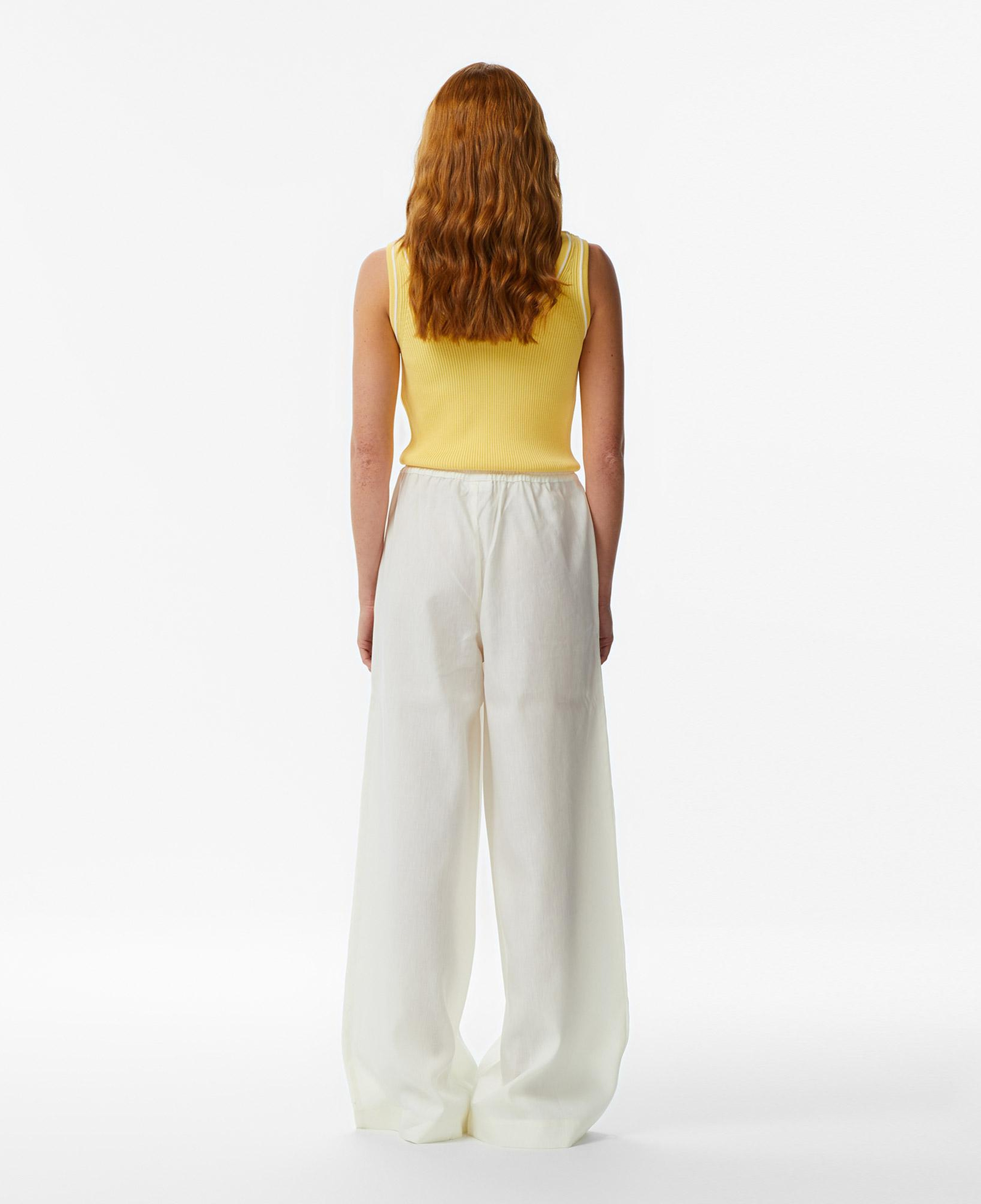 Lacoste Kadın Relaxed Fit Krem Pantolon