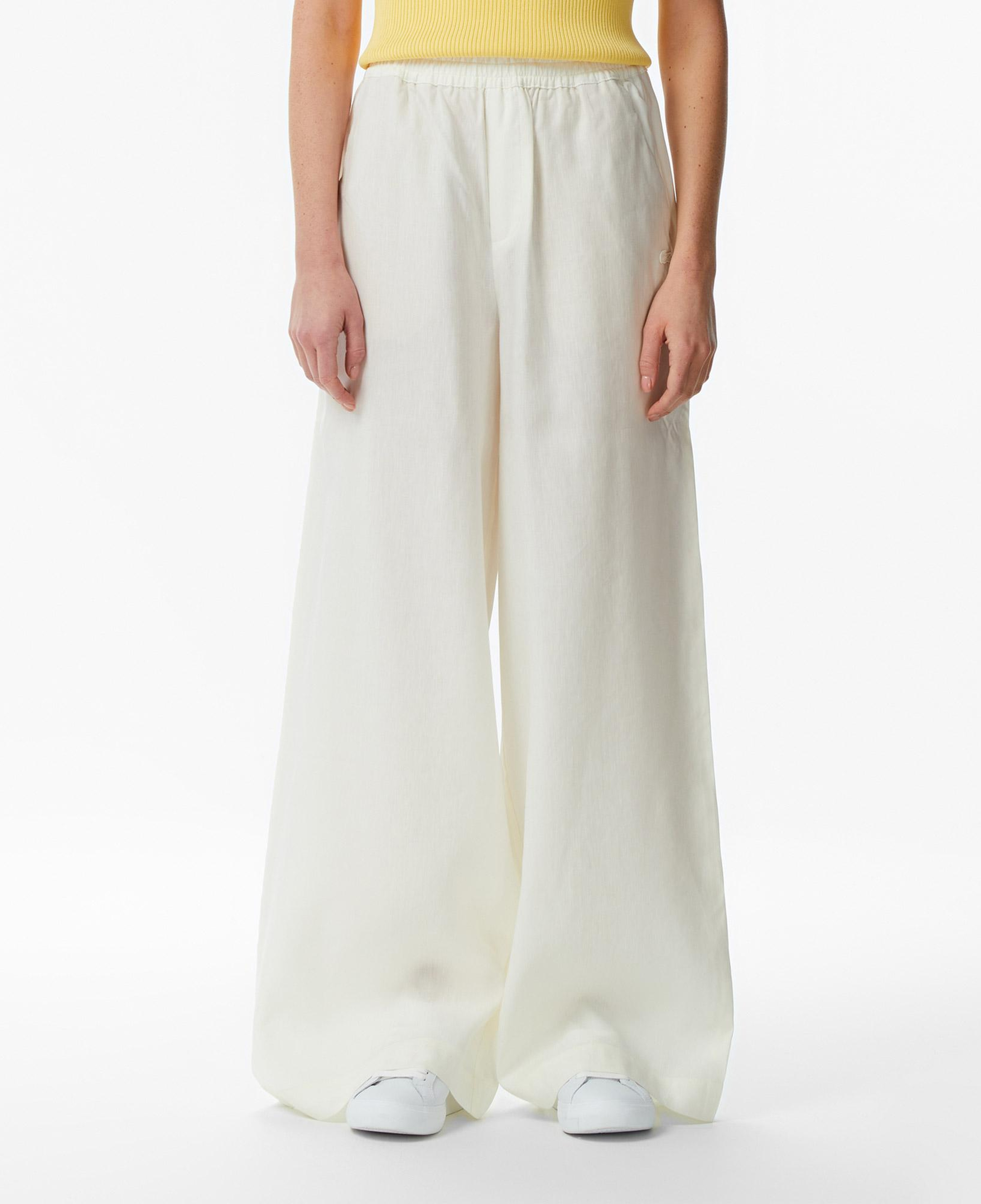 Lacoste Kadın Relaxed Fit Krem Pantolon
