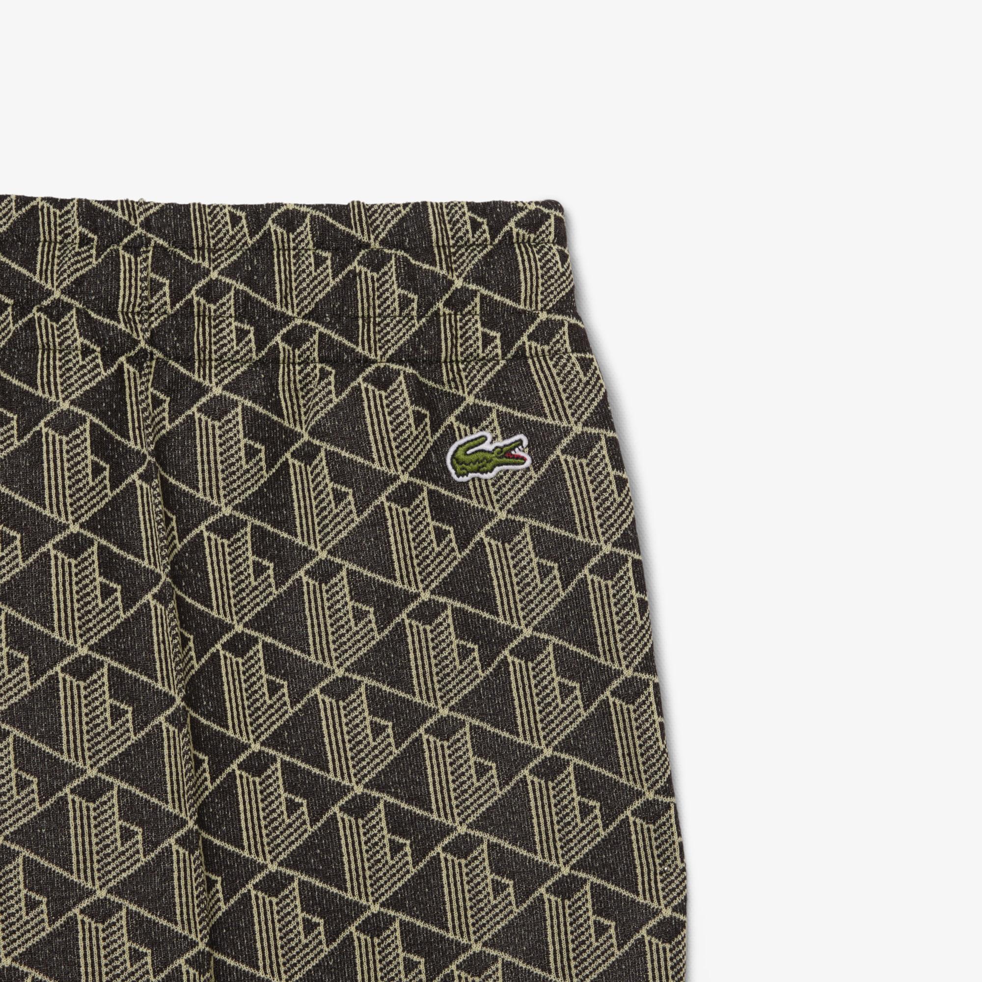 Lacoste Kadın Flare Fit Monogram Kahverengi Eşofman Altı