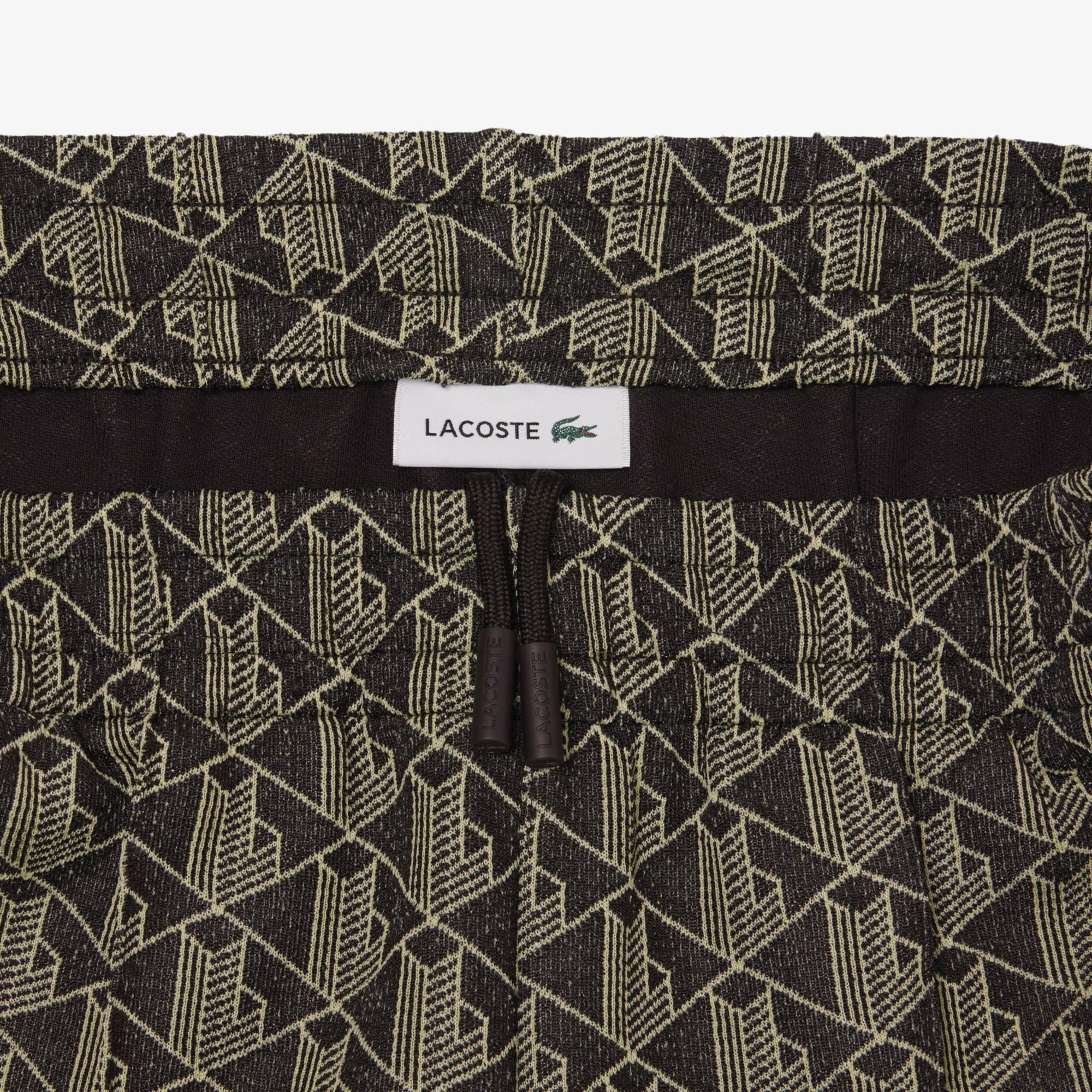 Lacoste Kadın Flare Fit Monogram Kahverengi Eşofman Altı