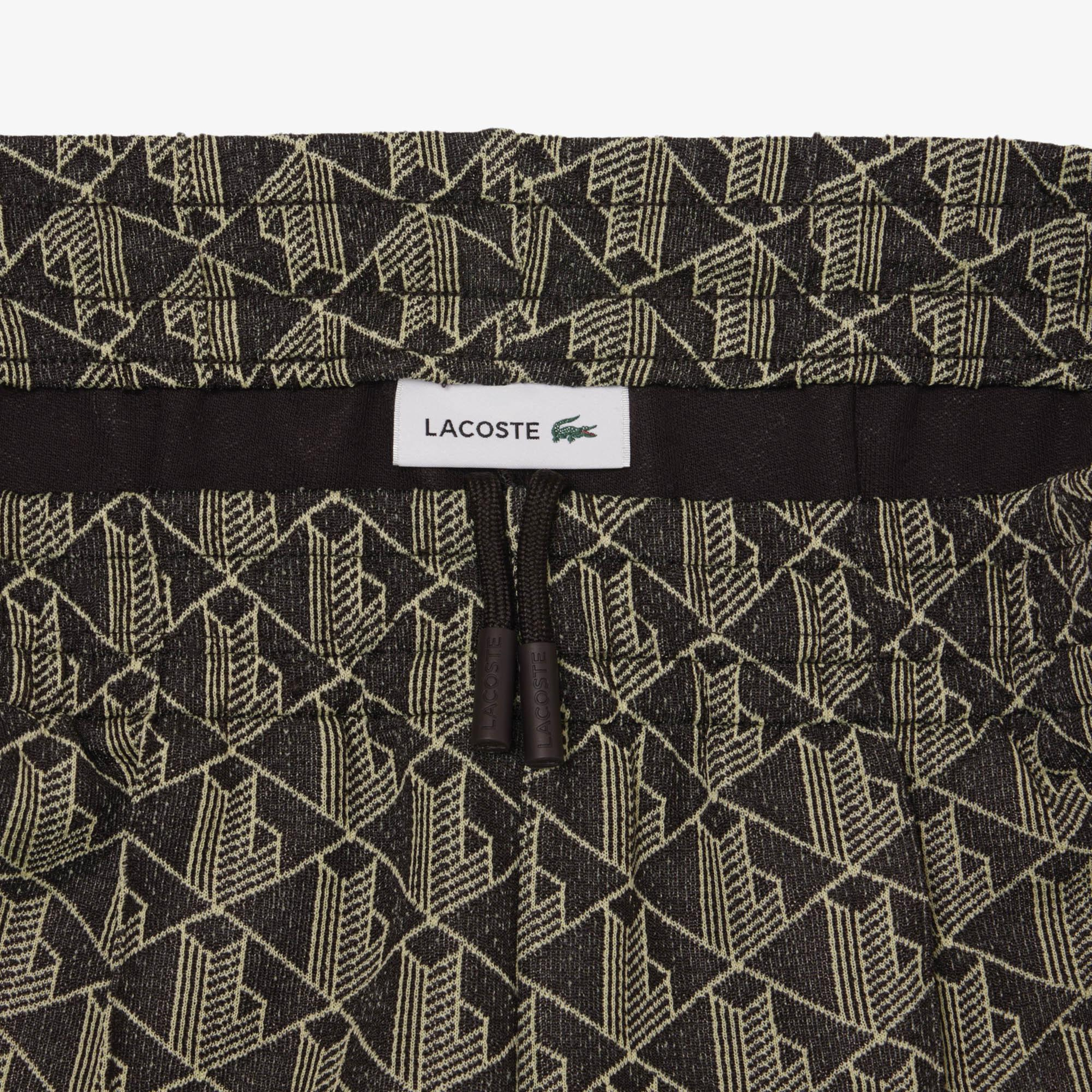 Lacoste Kadın Flare Fit Monogram Kahverengi Eşofman Altı