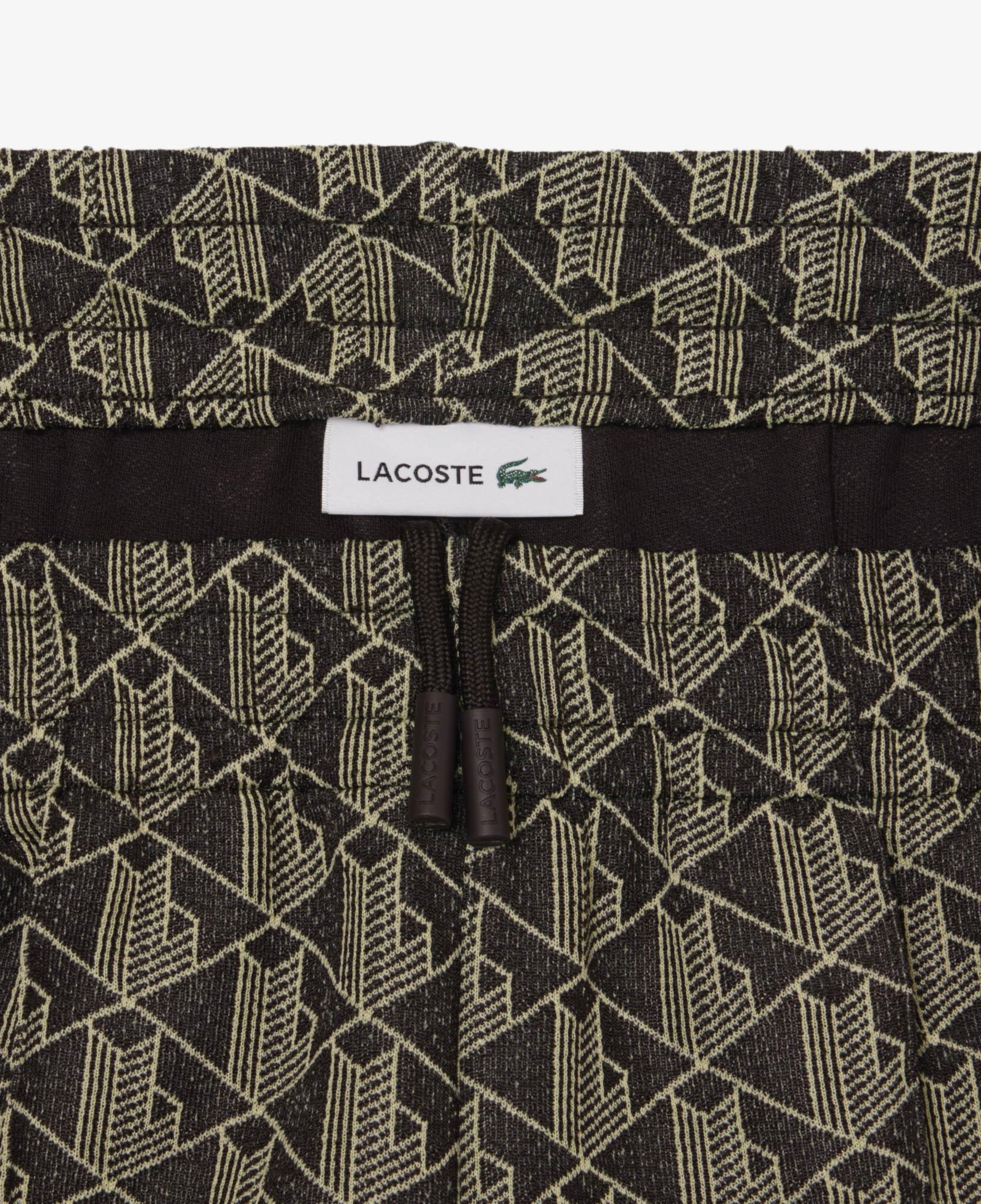 Lacoste Kadın Flare Fit Monogram Kahverengi Eşofman Altı