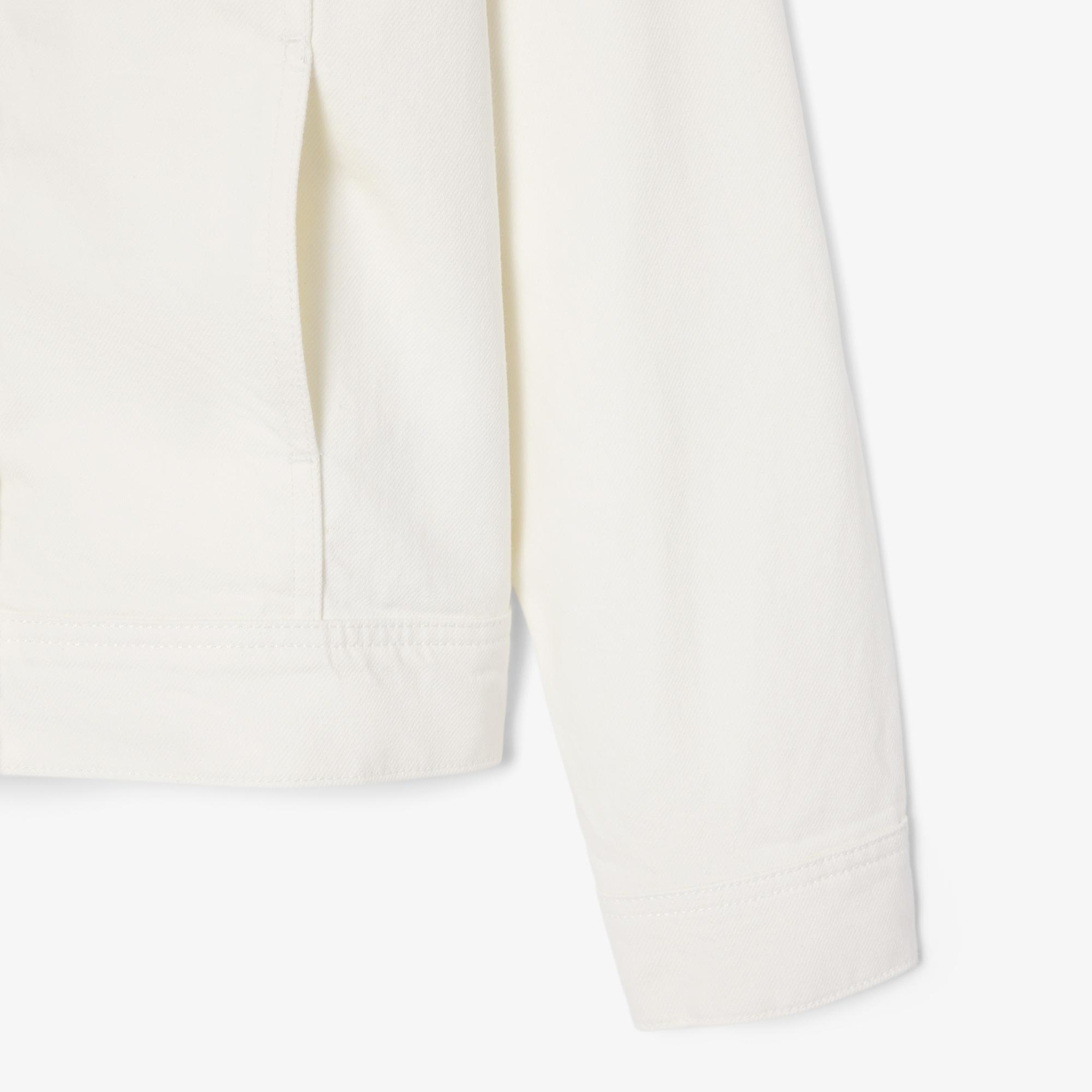 Lacoste Kadın Denim Beyaz Ceket