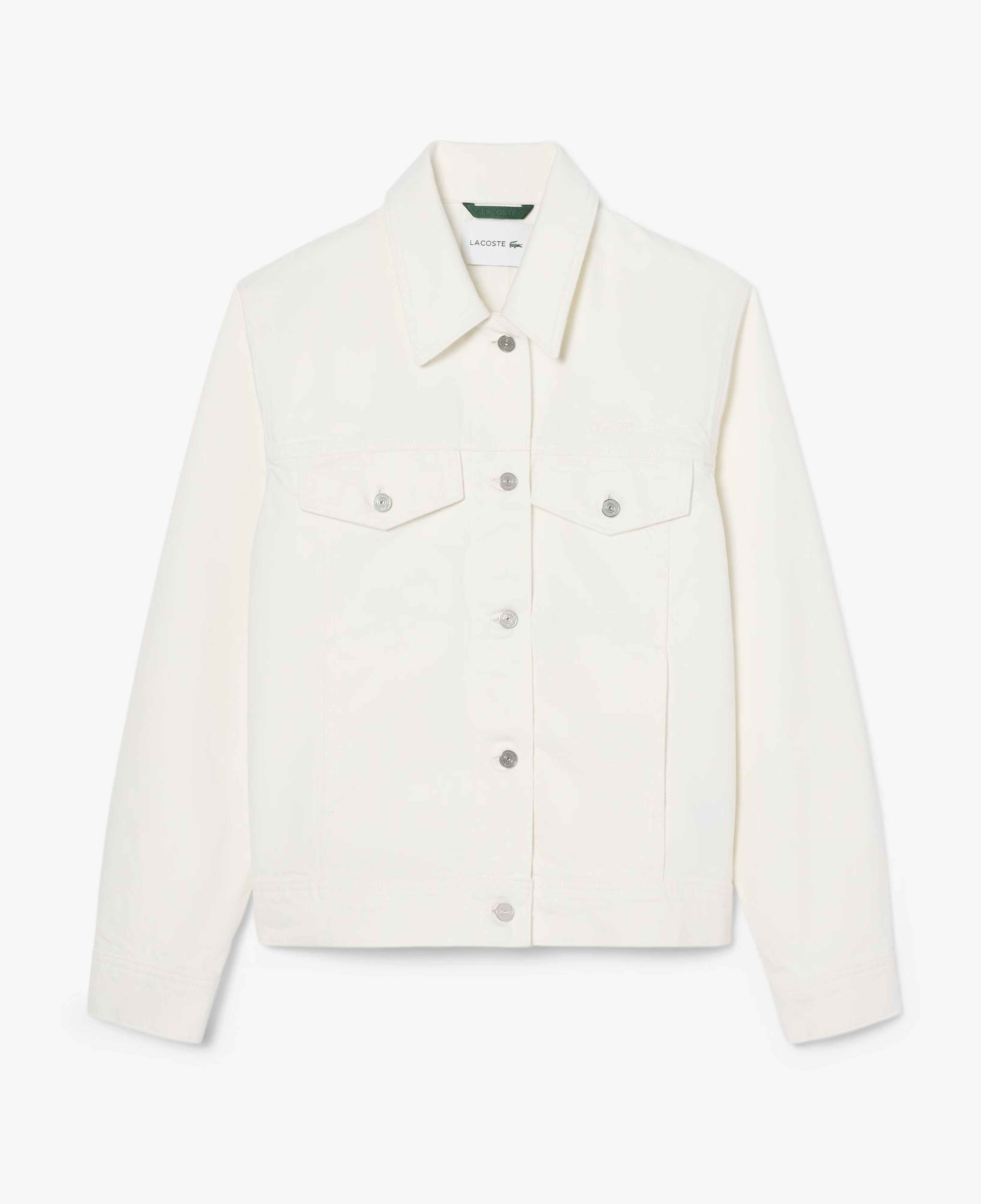 Lacoste Kadın Denim Beyaz Ceket