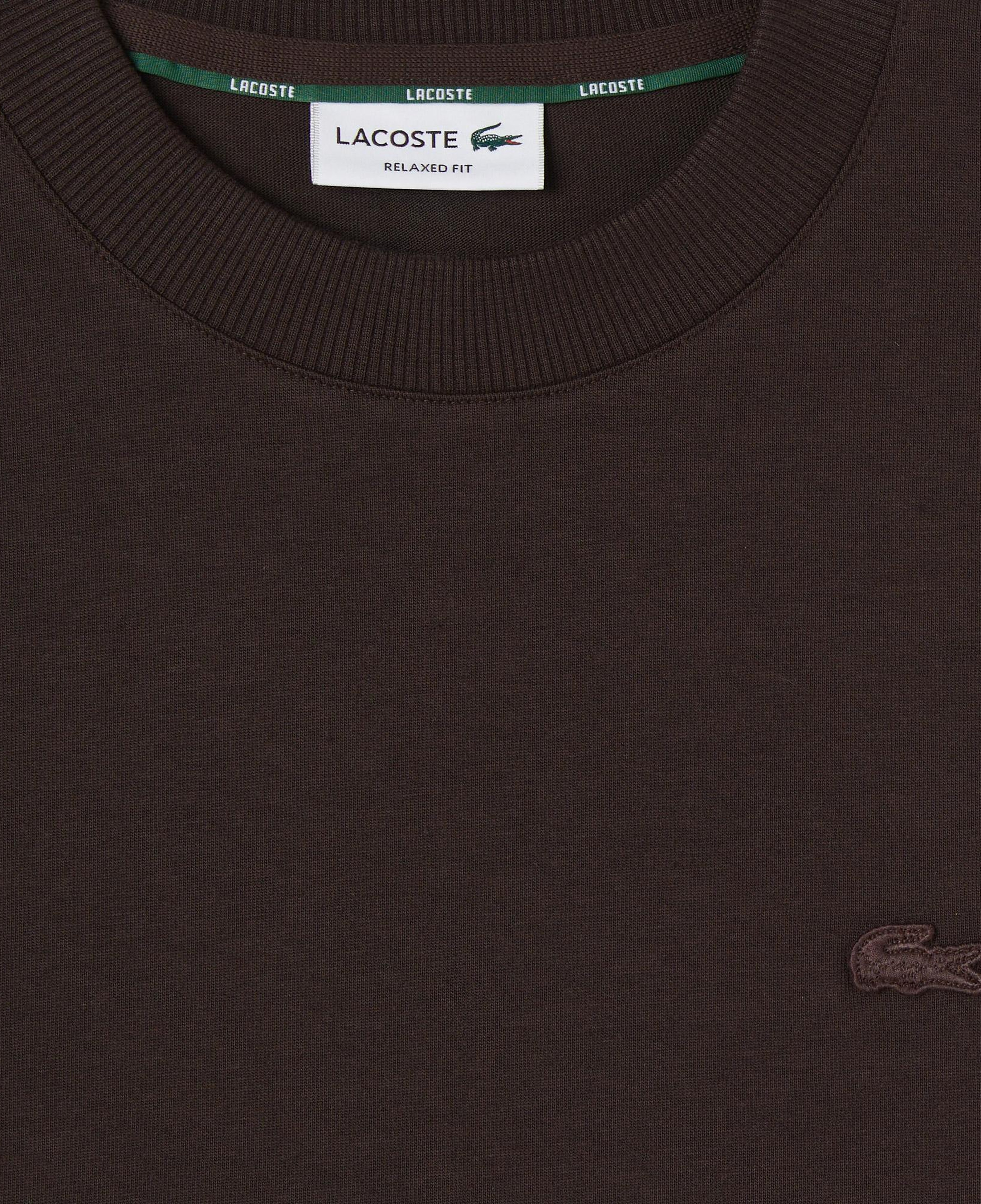 Lacoste Erkek Relaxed Fit Bisiklet Yaka Kahverengi T-Shirt