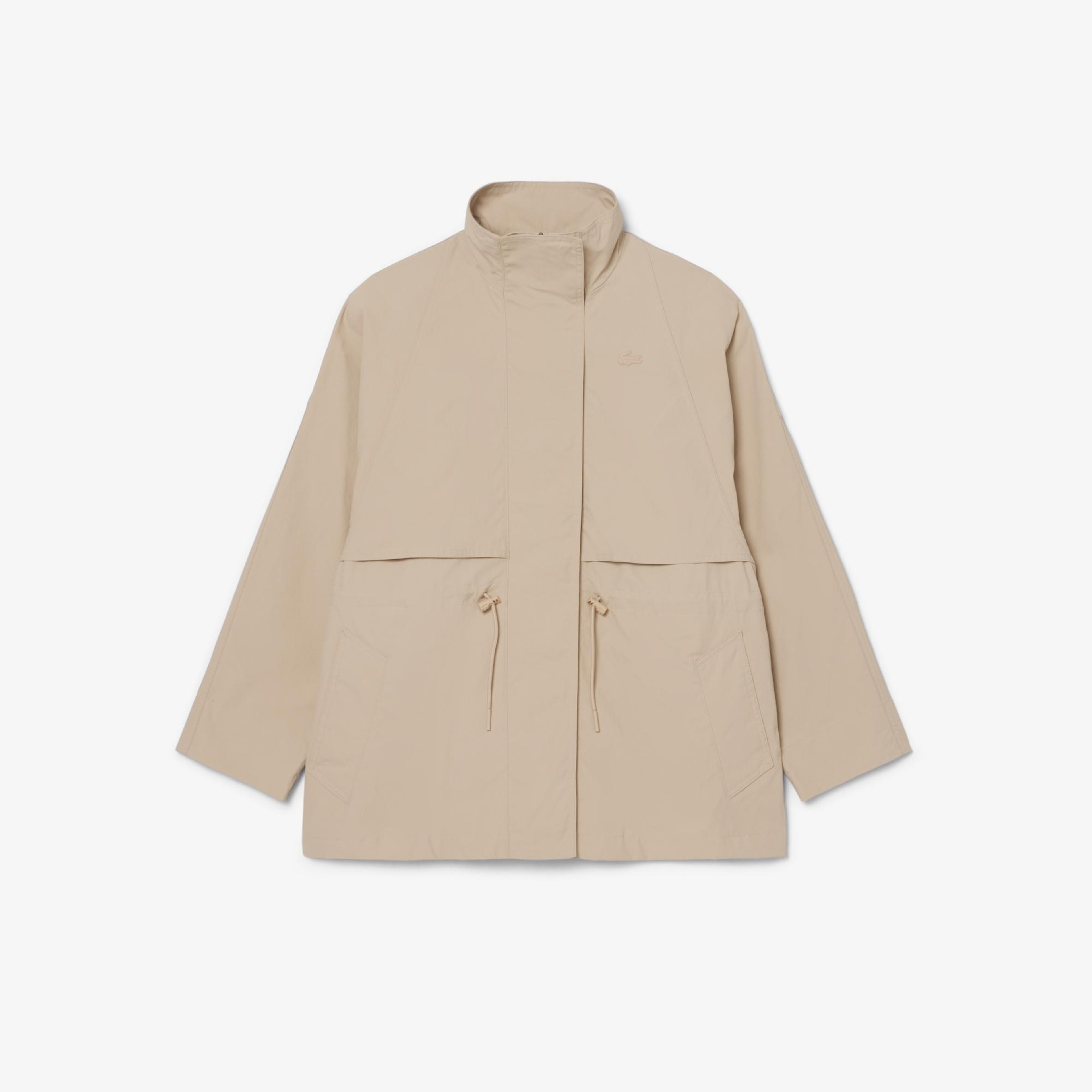 Lacoste Kadın Oversize Fit Bej Ceket