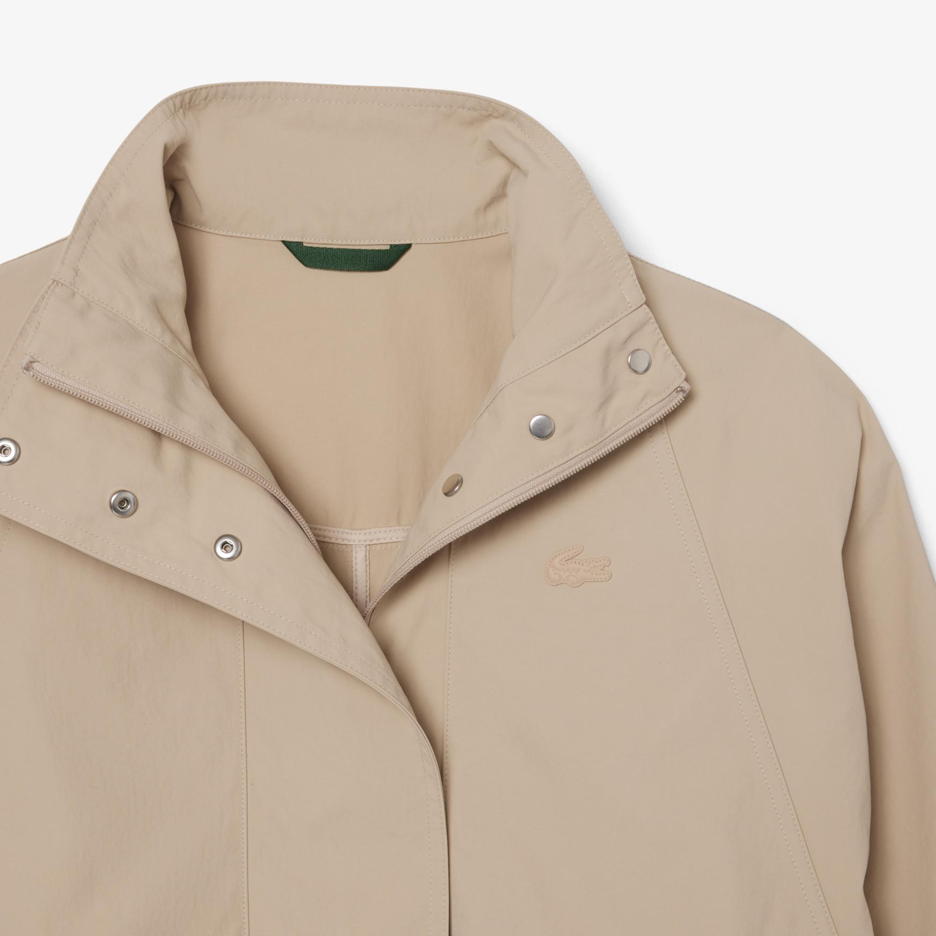 Lacoste Kadın Oversize Fit Bej Ceket