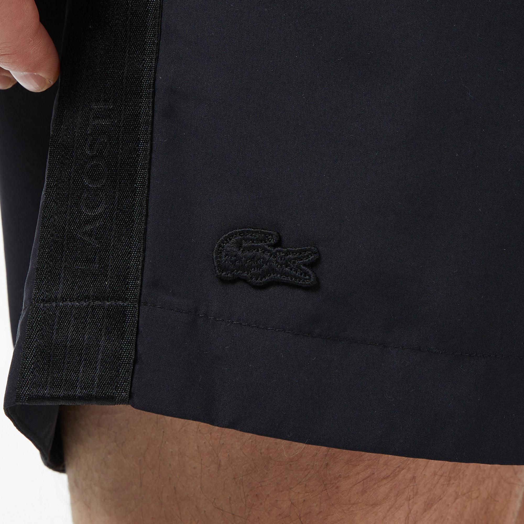 Lacoste Erkek Regular Fit Siyah Deniz Şortu