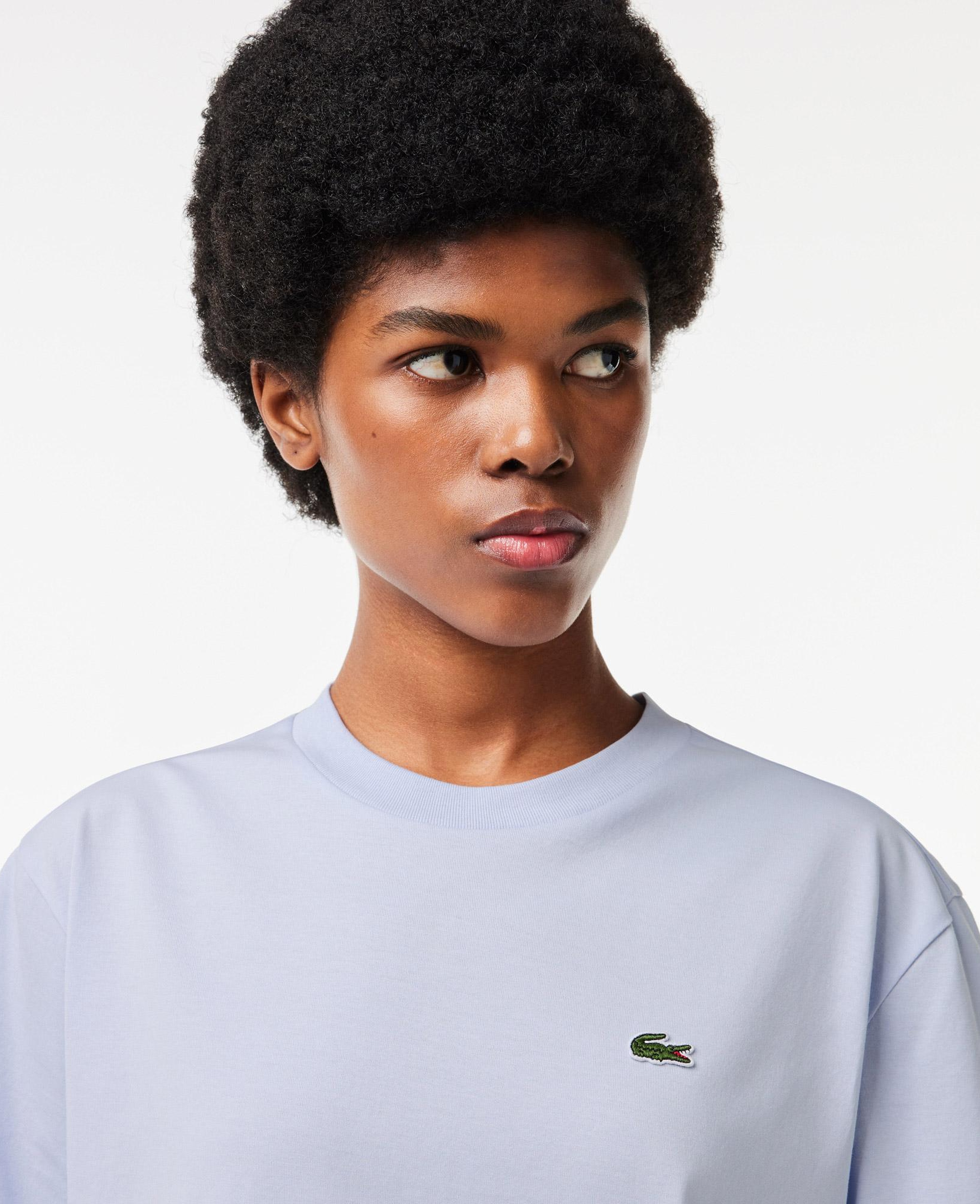 Lacoste Kadın Relaxed Fit Bisiklet Yaka Mavi T-Shirt