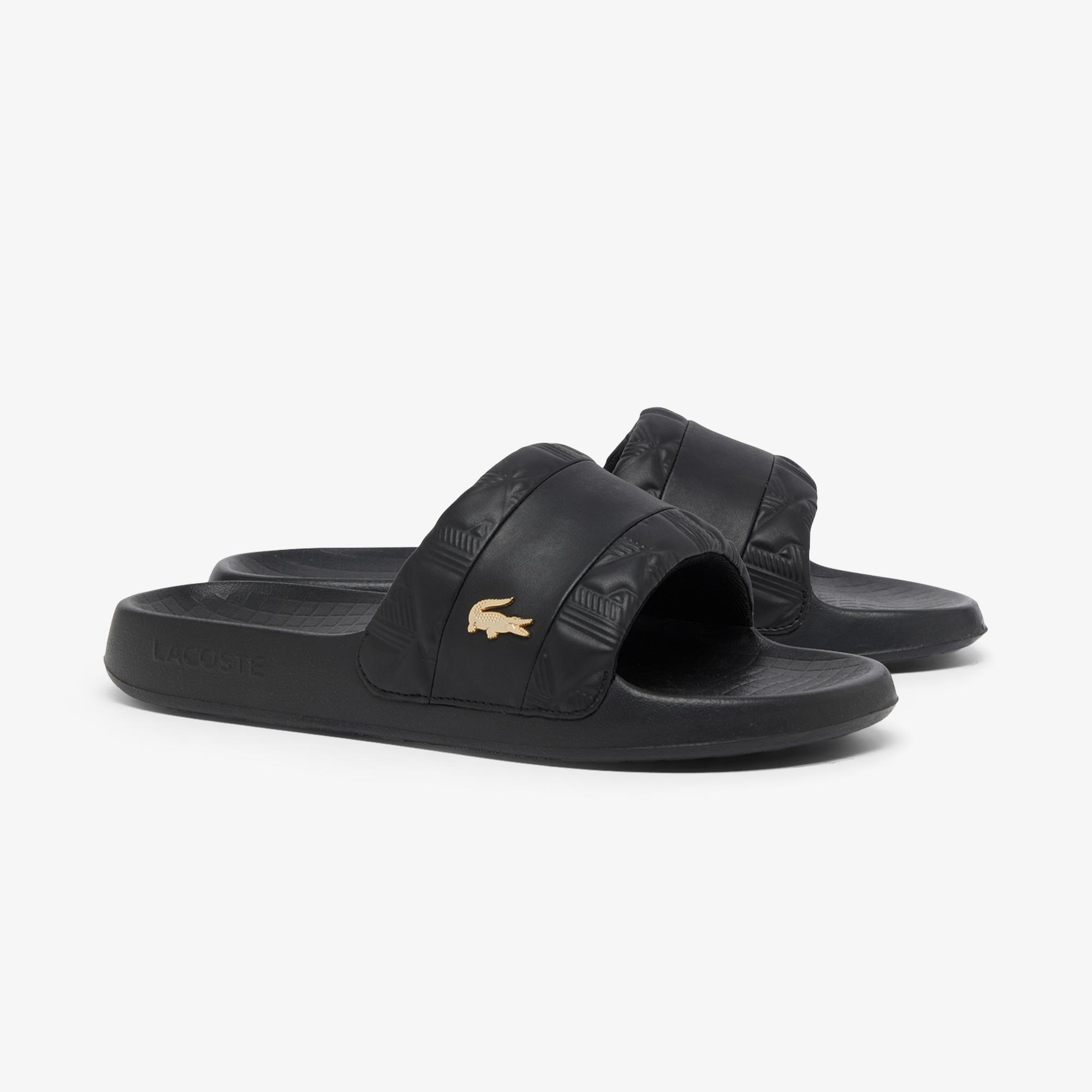 Lacoste Serve Slides Hybrid Erkek Siyah Terlik