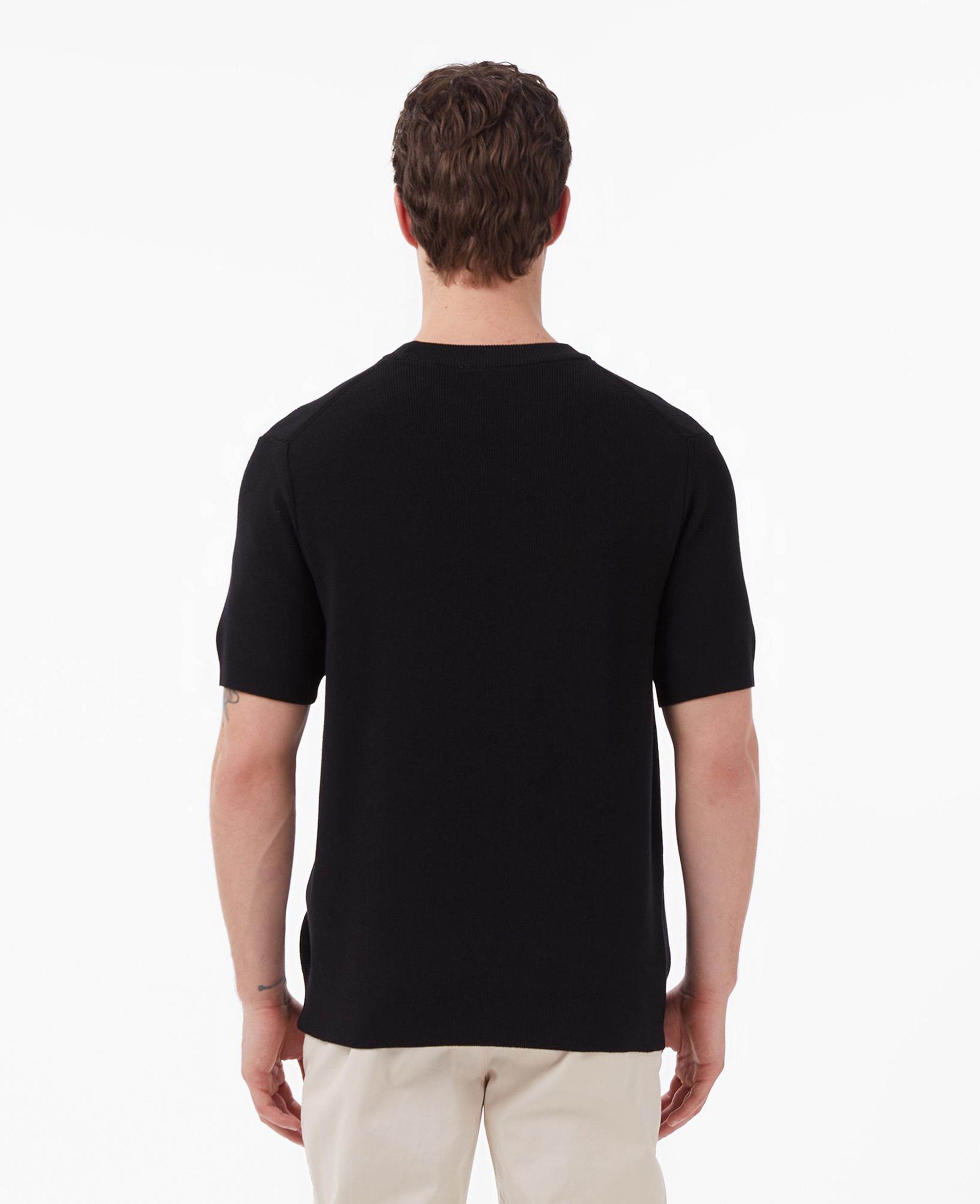 Lacoste Erkek Classic Fit Kısa Kollu Bisiklet Yaka Siyah Triko