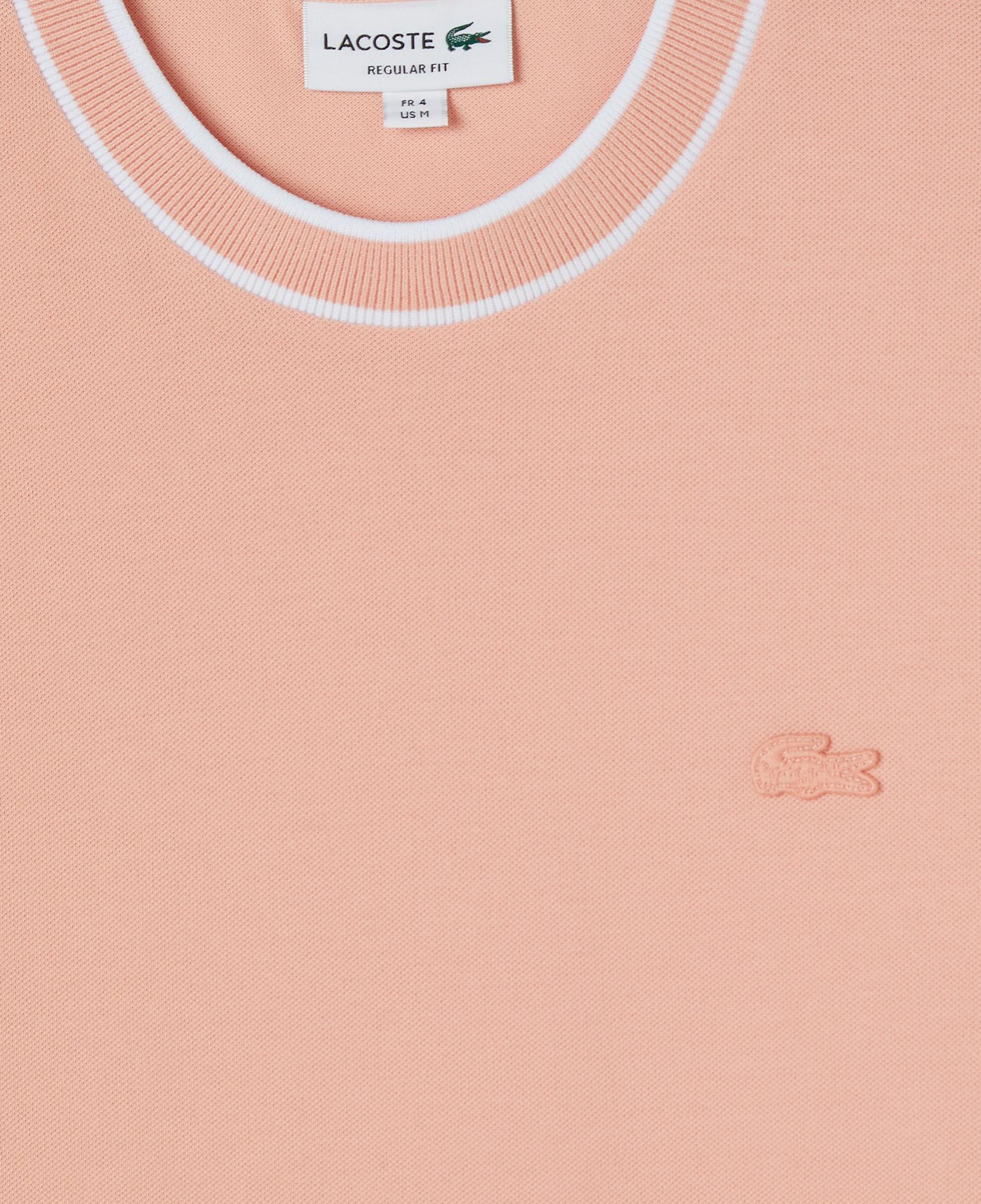 Lacoste Erkek Regular Fit Bisiklet Yaka Pembe T-Shirt