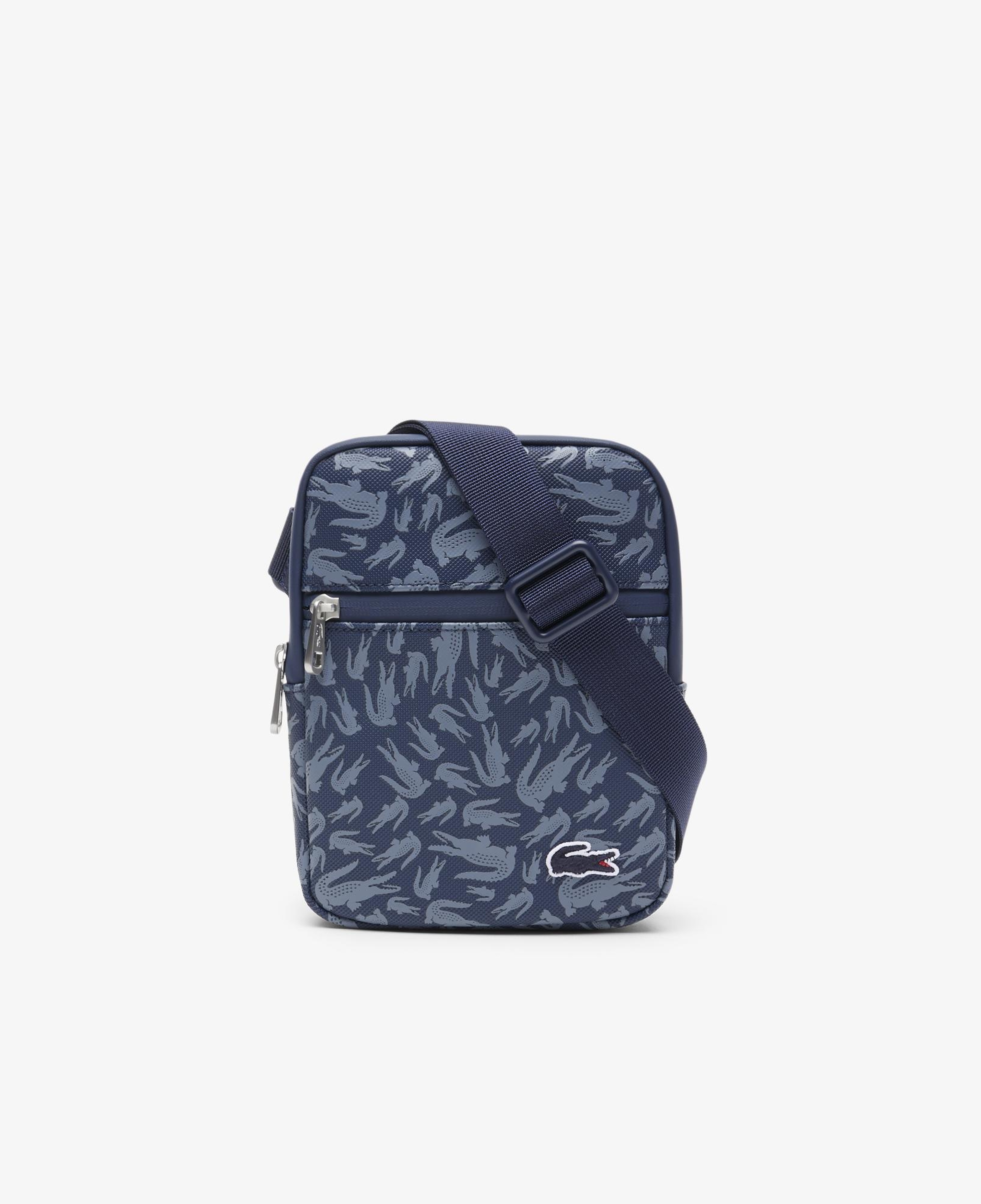 Lacoste LCST Erkek  Desenli Lacivert Postacı Çantası