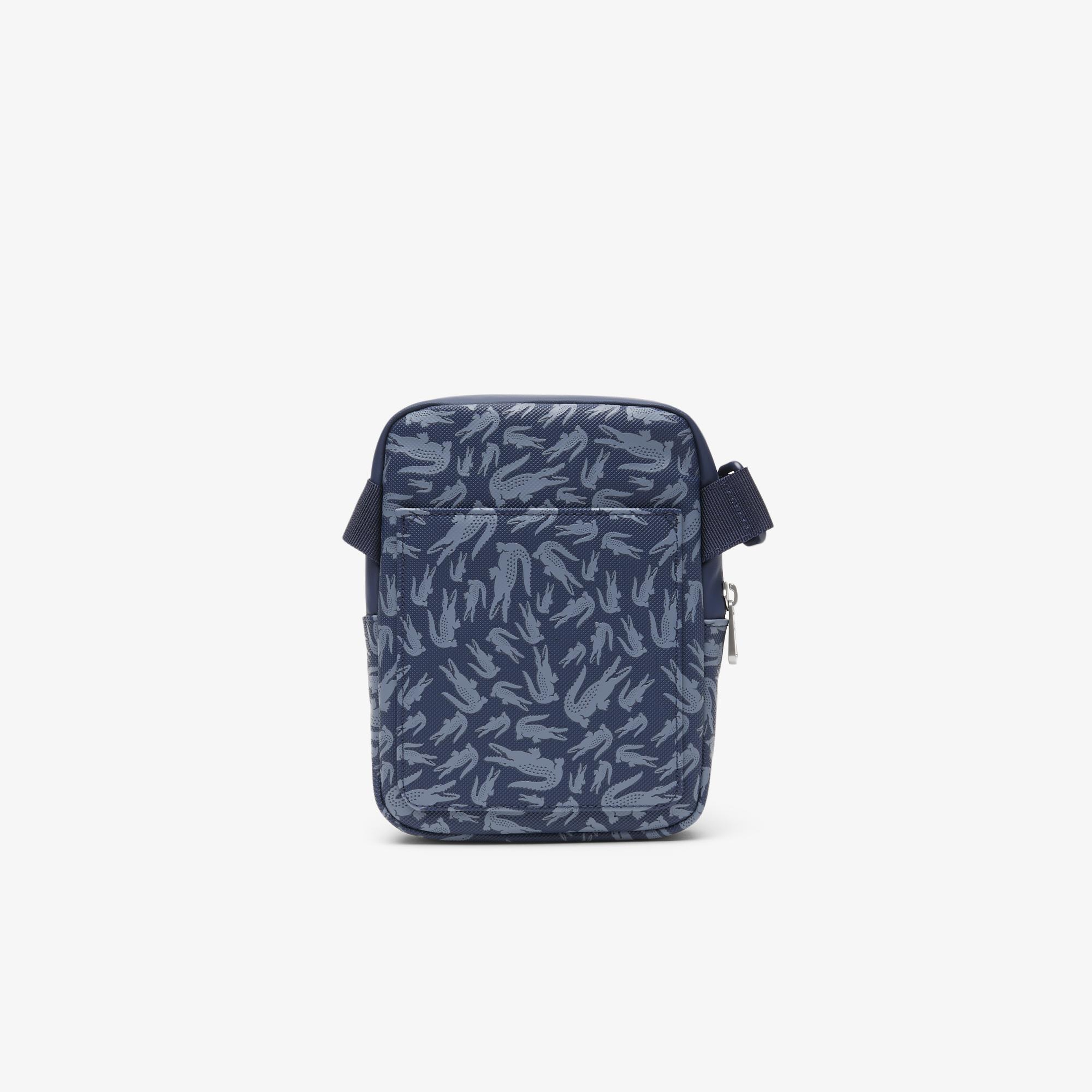 Lacoste LCST Erkek  Desenli Lacivert Postacı Çantası