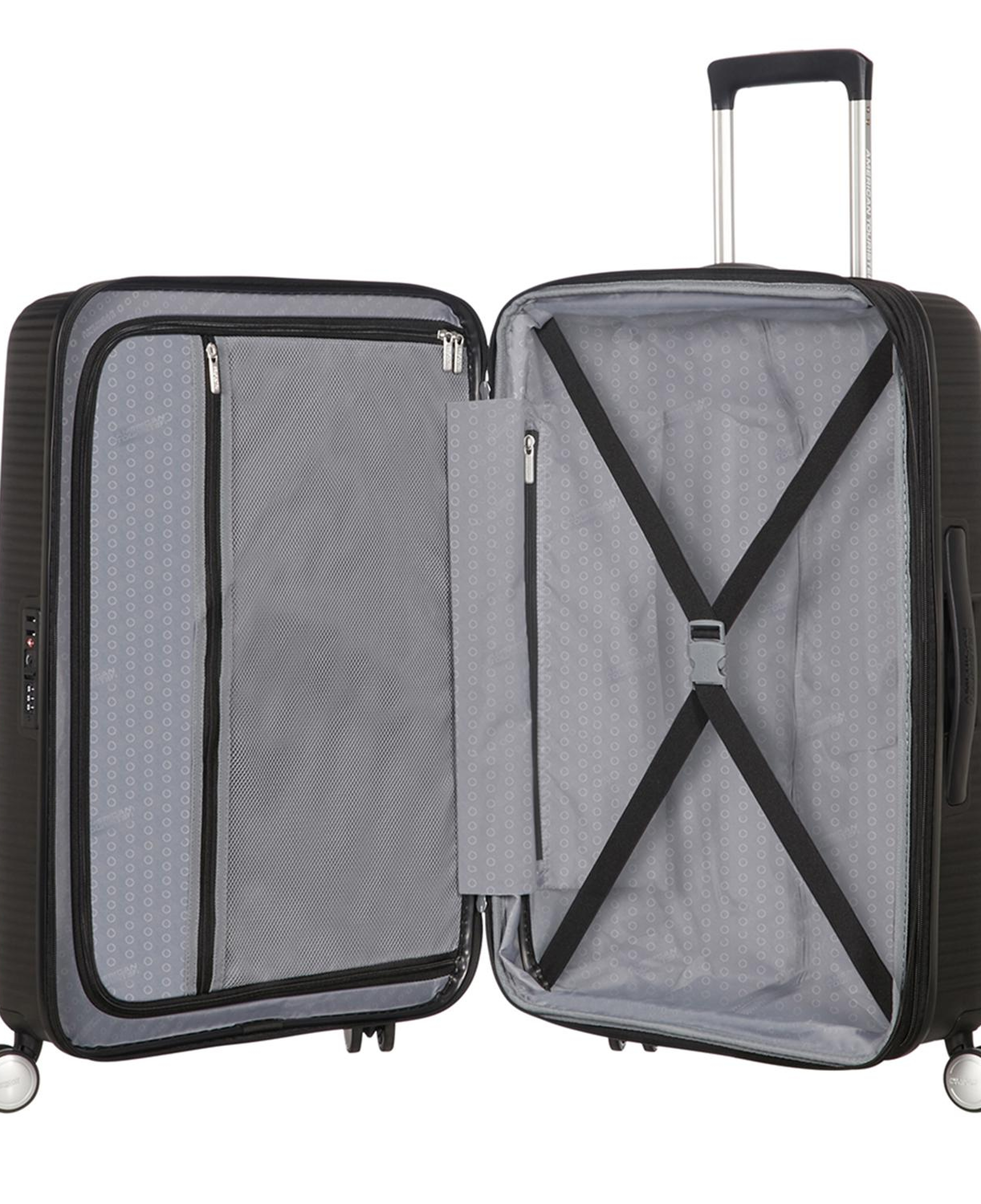 American Tourister Siyah Soundbox - Körüklü 67 cm Orta Boy Sert Valiz