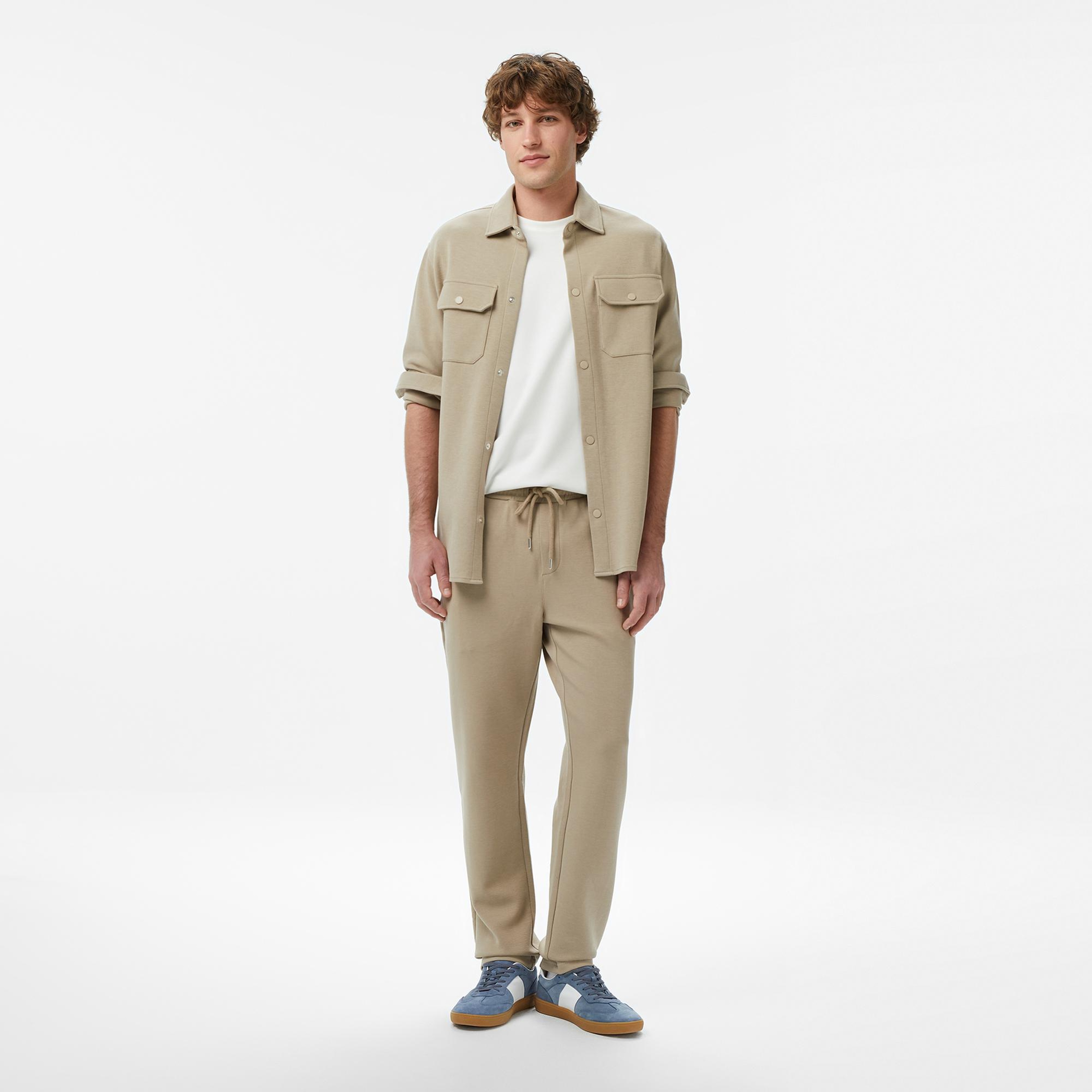 Nautica Erkek Bej Jogger Fit Pantolon